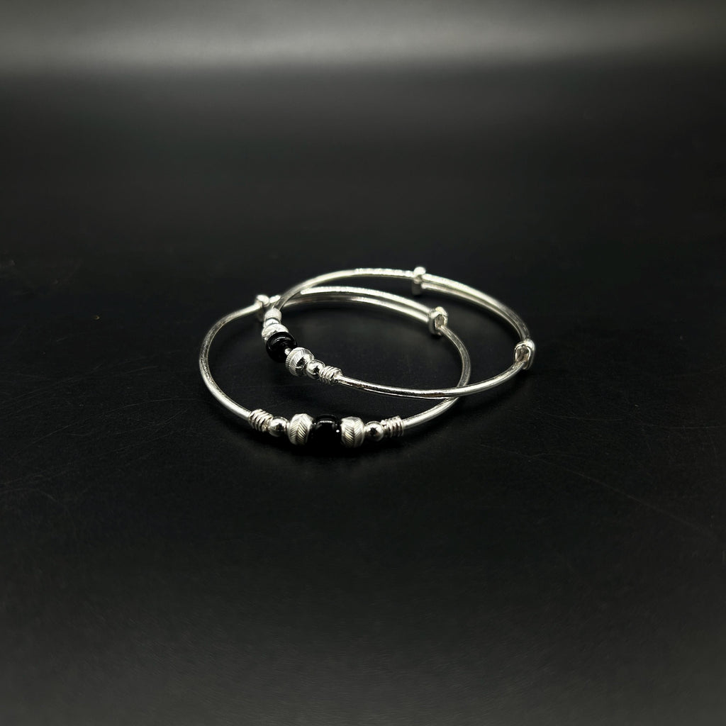 925 Sterling-Silver Baby Nazariya Kada Bangle for Baby Boy and Baby Girls