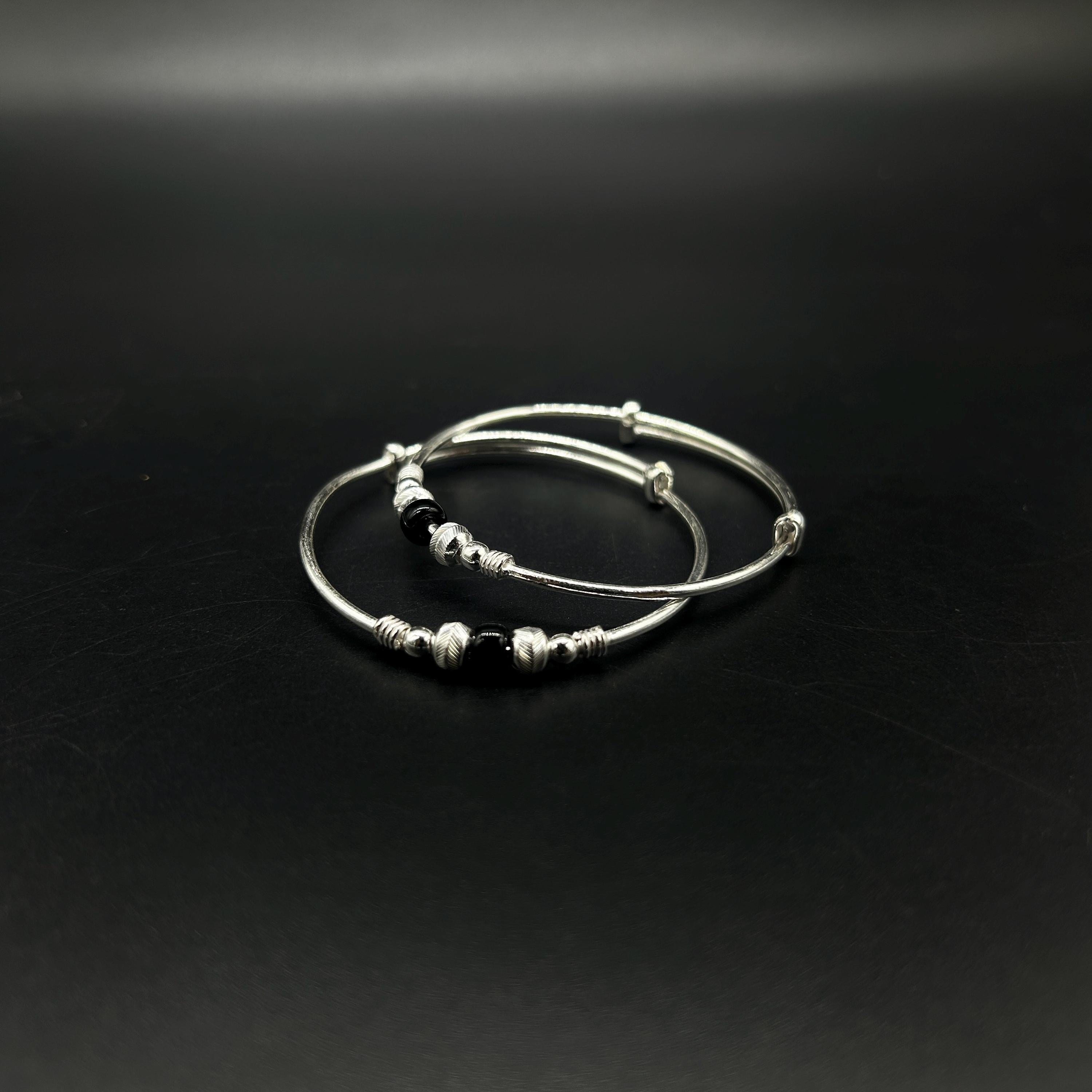 925 Sterling-Silver Baby Nazariya Kada Bangle for Baby Boy and Baby Girls