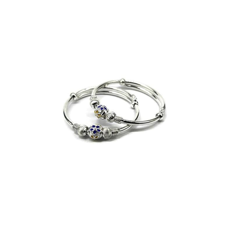 Sterling-Silver Baby Nazariya Kada Bangle for Baby Boy and Baby Girls