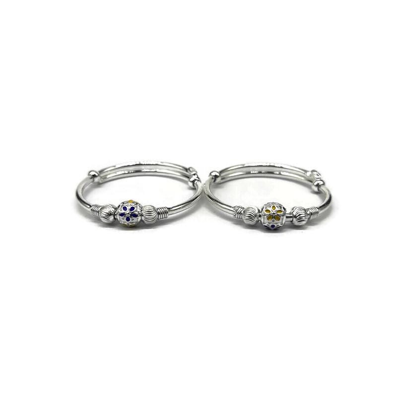 Sterling-Silver Baby Nazariya Kada Bangle for Baby Boy and Baby Girls