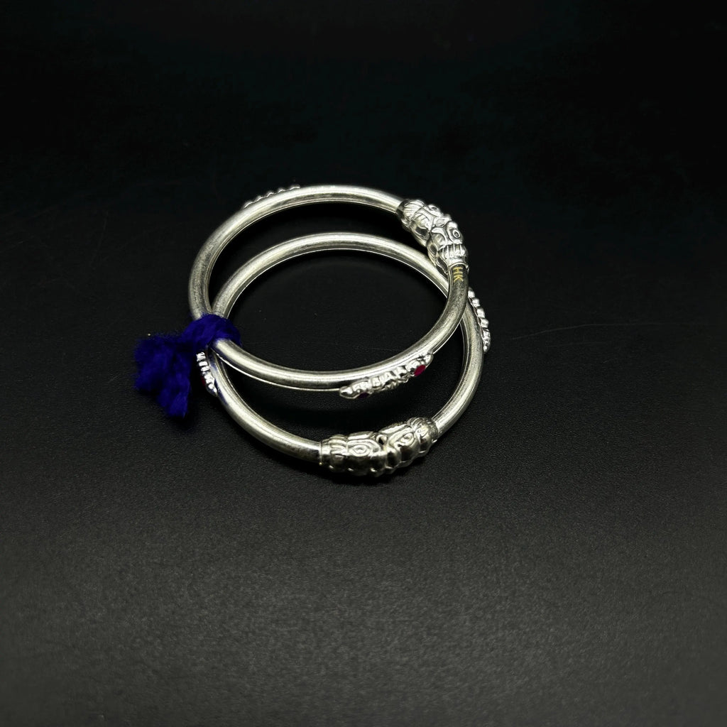 925 Sterling-Silver Baby Nazariya Kada Bangle for Baby Boy and Baby Girls
