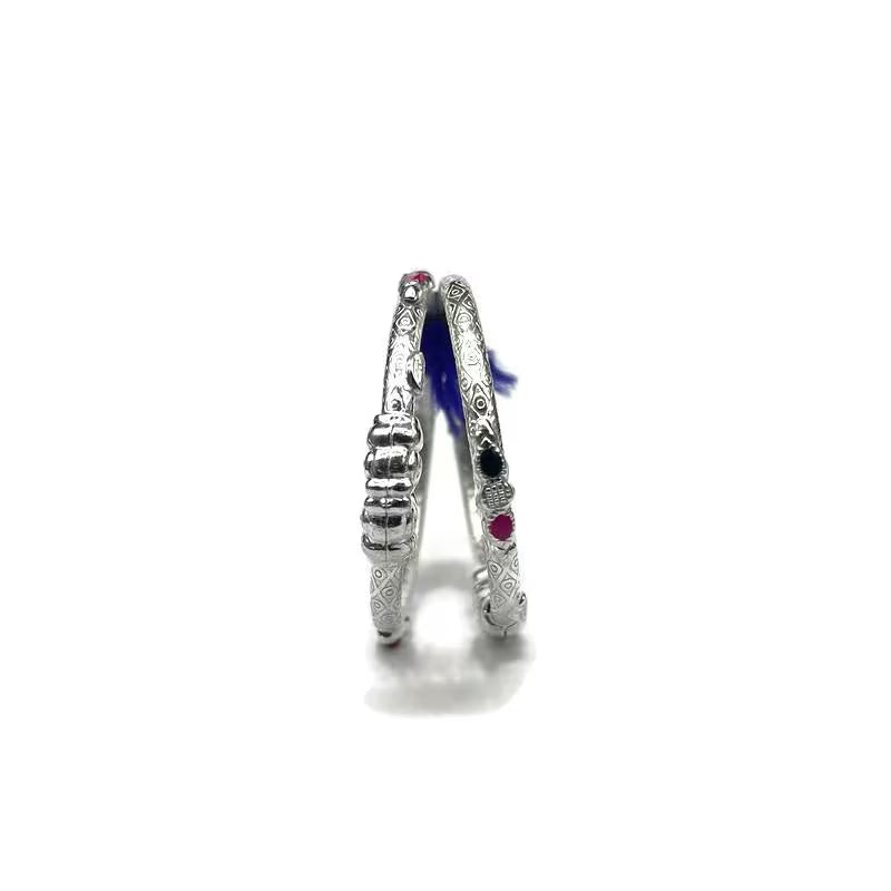 925 Sterling-Silver Baby Nazariya Kada Bangle for Baby Boy and Baby Girls