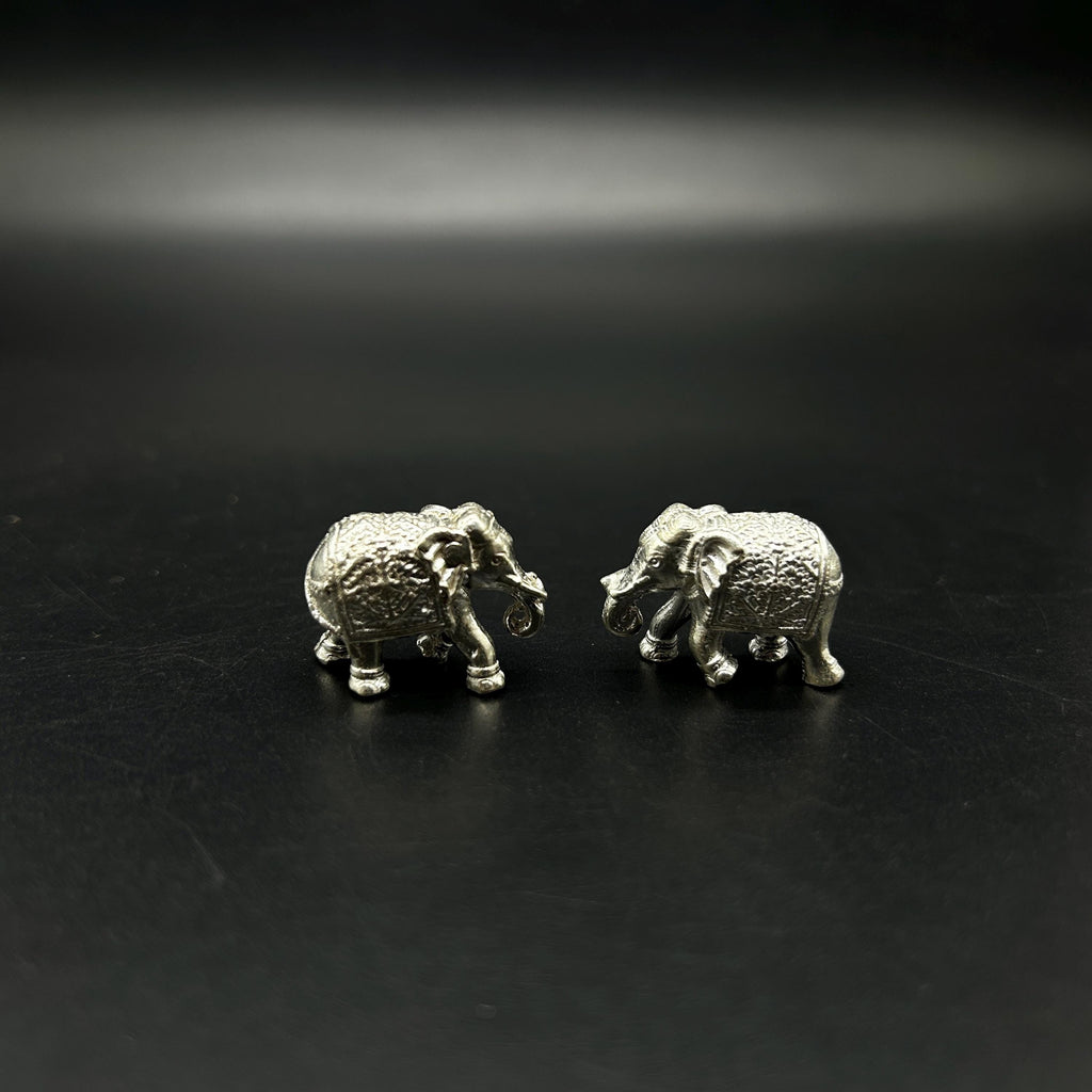 925 Sterling Silver Elephant Idol / Silver Elephant Statue