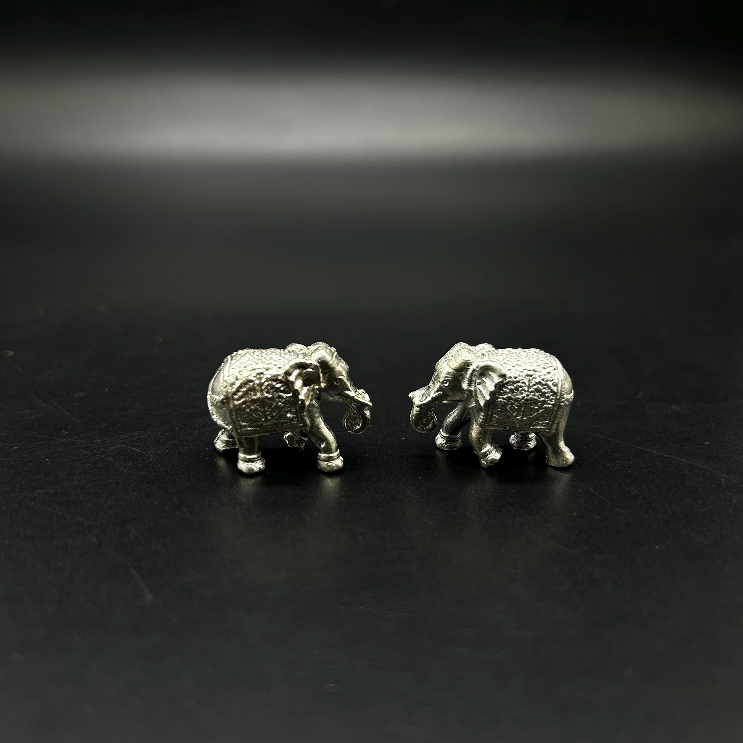 925 Sterling Silver Elephant Idol / Silver Elephant Statue