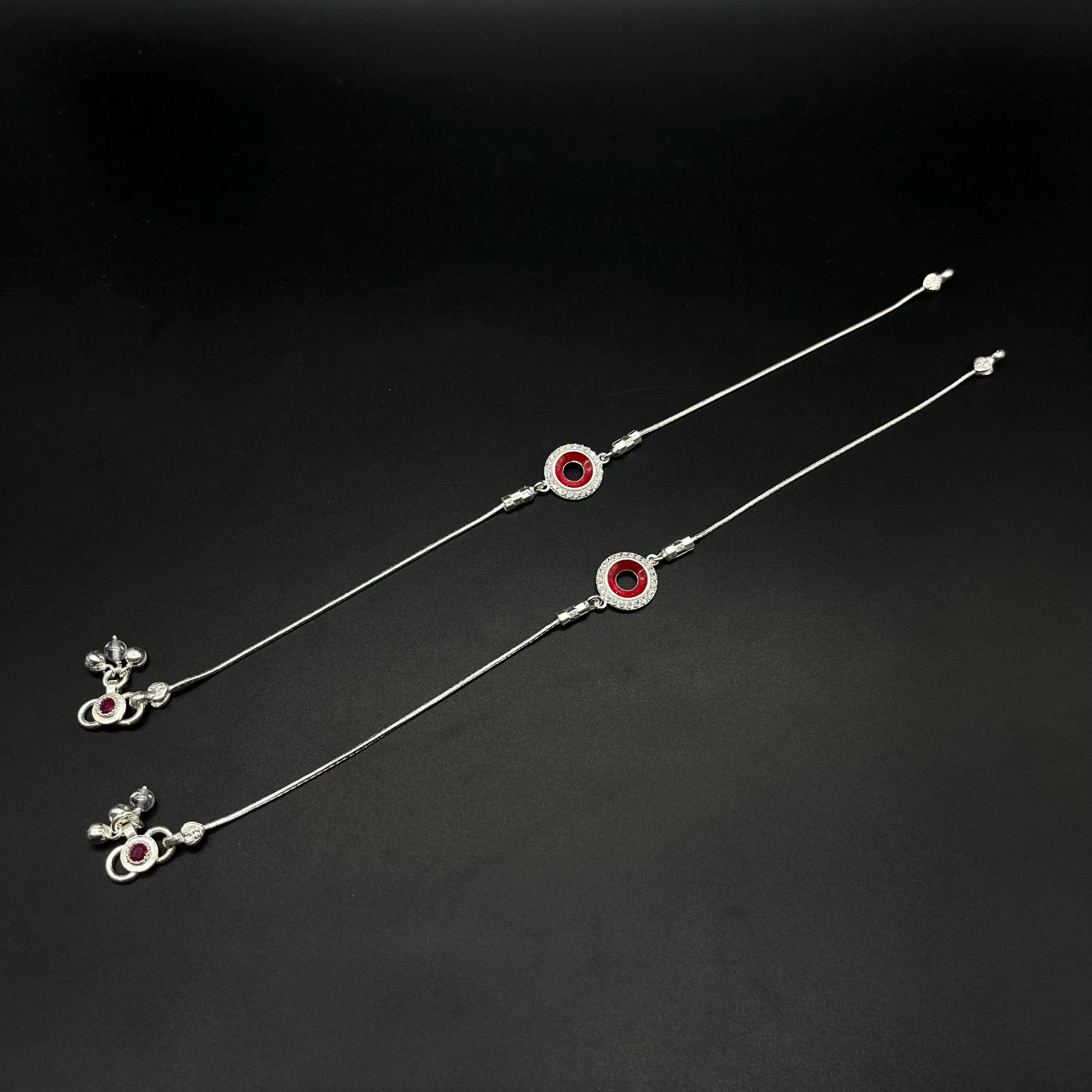 925 Sterling Silver Anklet / Silver Payal.