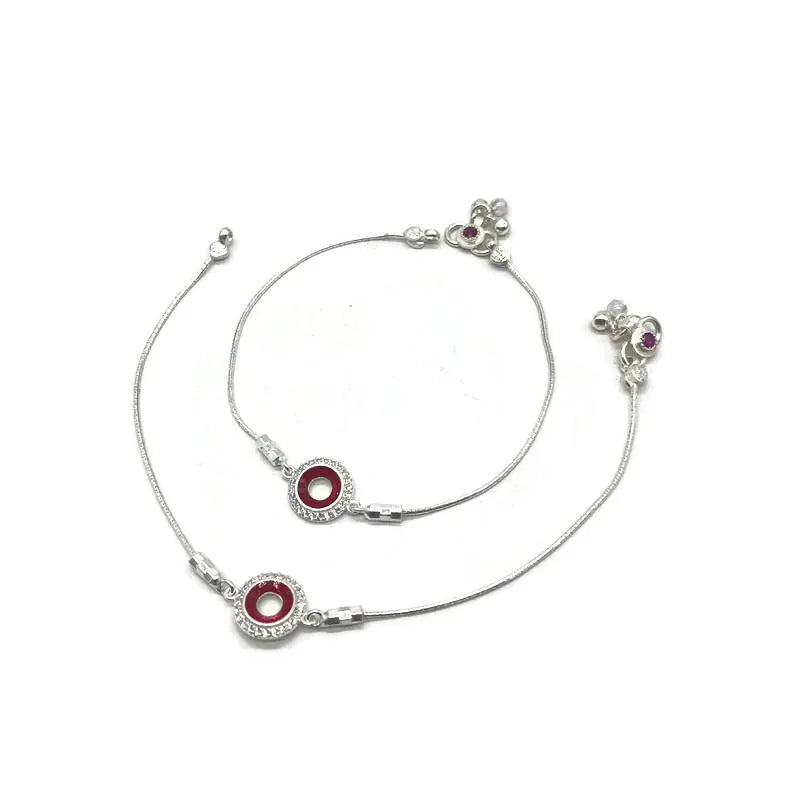 925 Sterling Silver Anklet / Silver Payal.