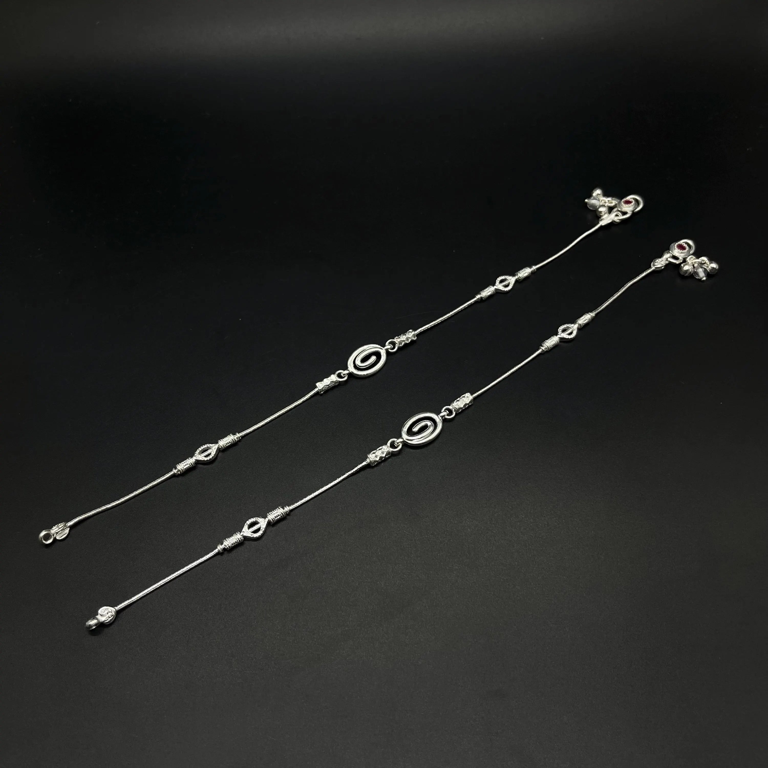 925 Sterling Silver Anklet / Silver Bride Payal / Silver Anklet / Silver Payal / Silver Antique Payal / Designer Anklet