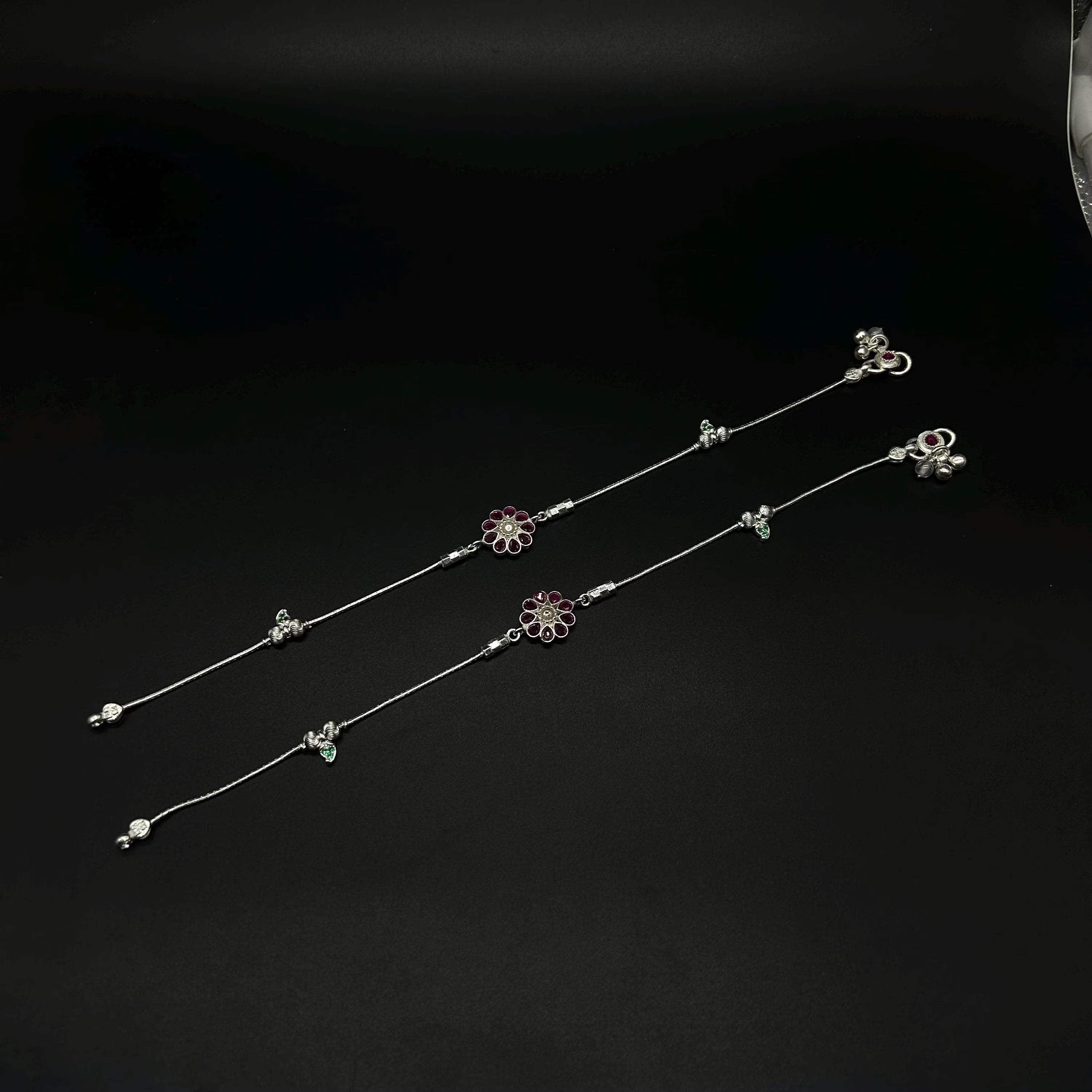 925 Sterling Silver Anklet / Silver Bride Payal / Silver Anklet / Silver Payal / Silver Antique Payal / Designer Anklet