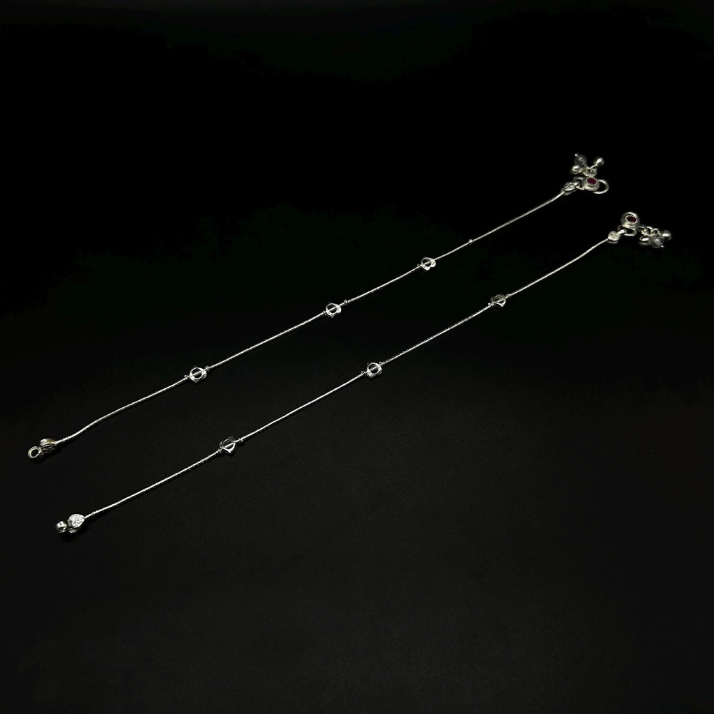 925 Sterling Silver Anklet / Silver Payal / Silver Anklet / Silver Bride Anklet / Silver Payal / Silver Designer Payal