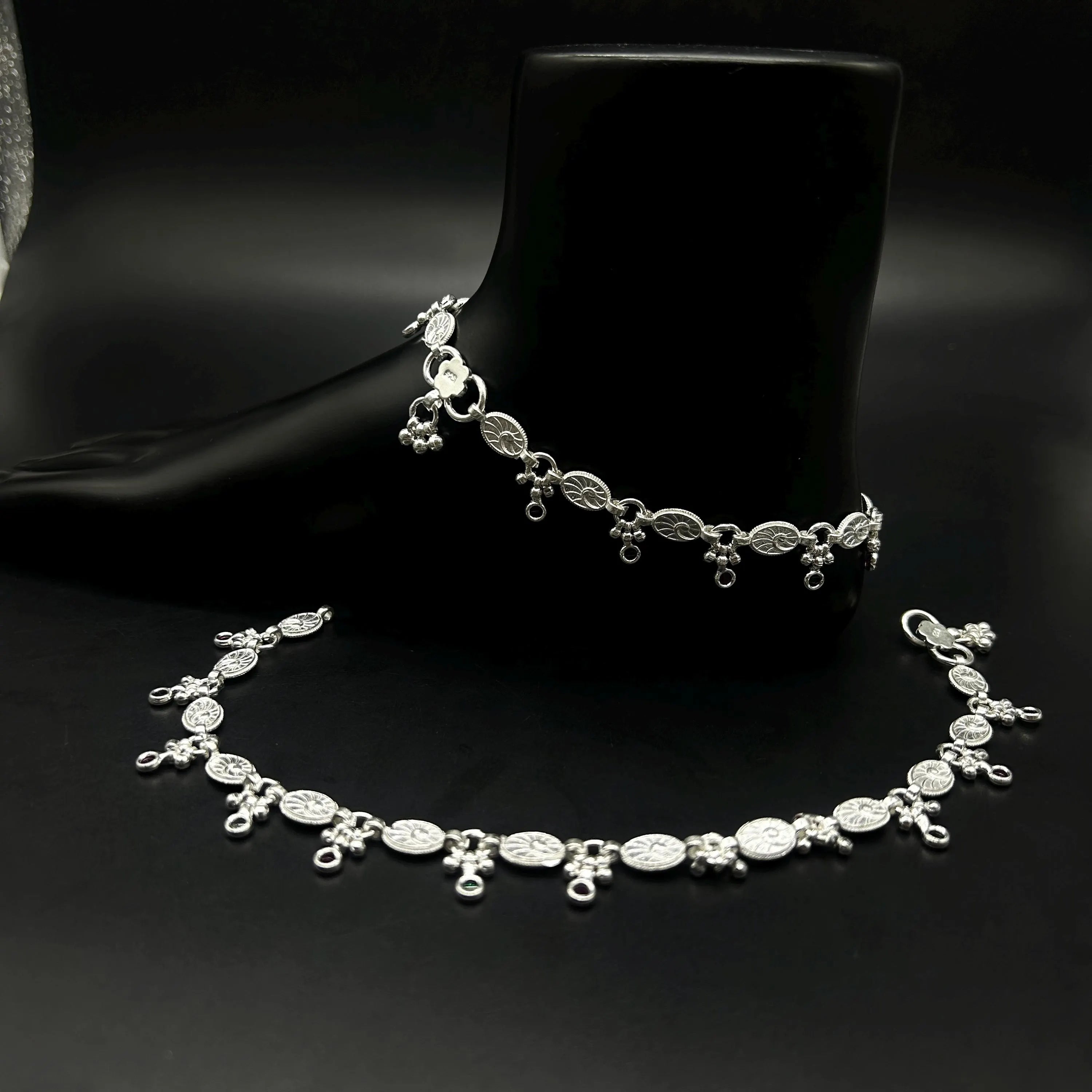 925 Sterling Silver Anklet / Silver Payal / Silver Anklet / Silver Bride Anklet / Silver Payal / Silver Designer Payal
