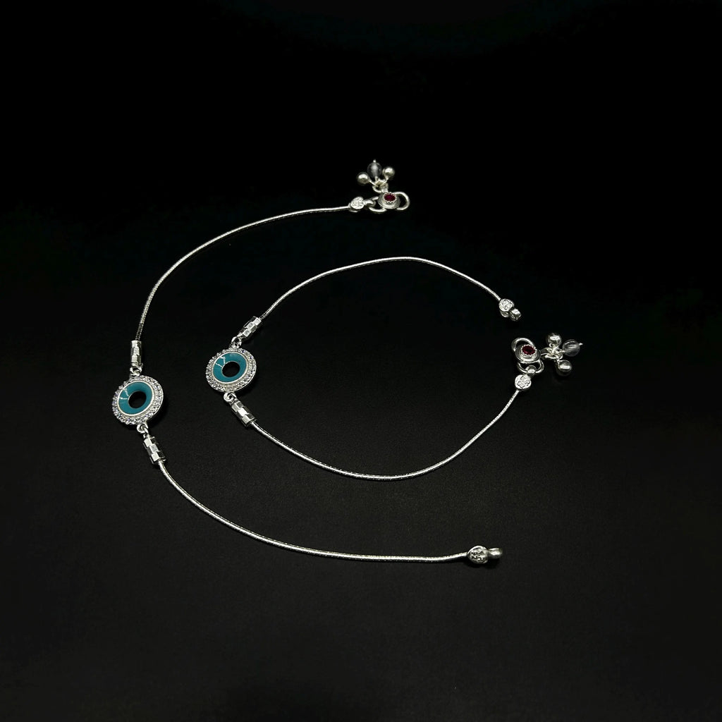 925 Sterling Silver Anklet / Silver Payal / Silver Anklet / Silver Bride Anklet / Silver Payal / Silver Designer Payal