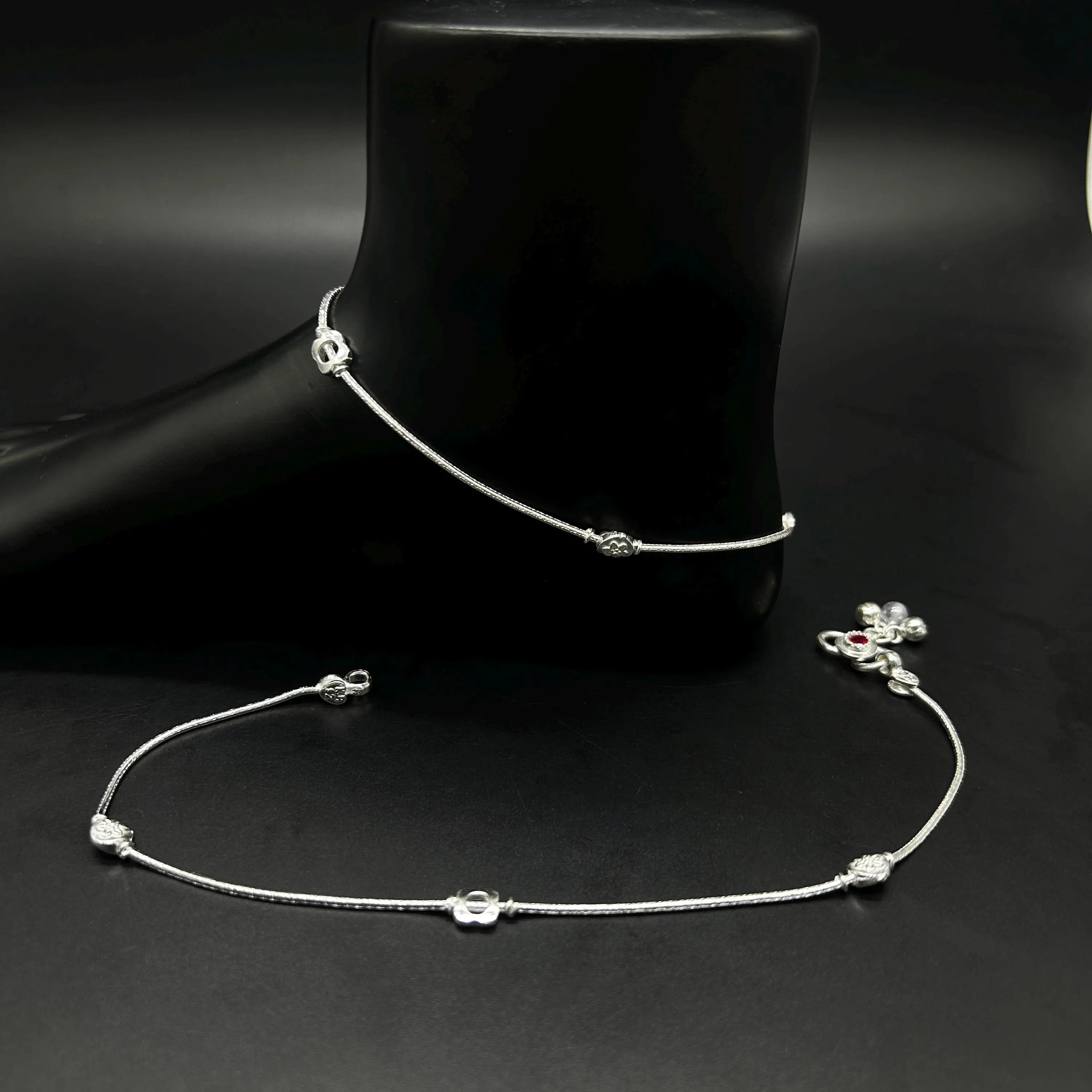 925 Sterling Silver Anklet / Silver Payal / Silver Anklet / Silver Bride Anklet / Silver Payal / Silver Designer Payal