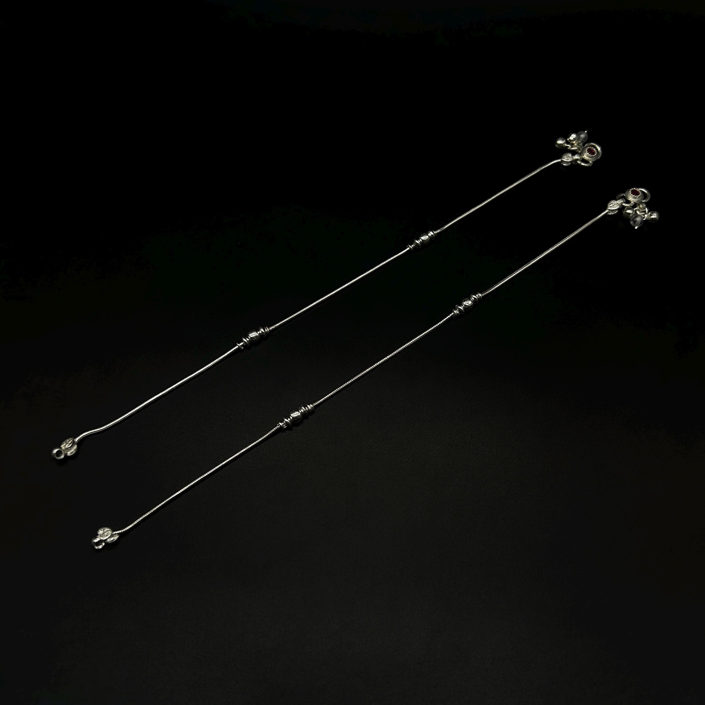 925 Sterling Silver Anklet / Silver Payal / Silver Anklet / Silver Bride Anklet / Silver Payal / Silver Designer Payal