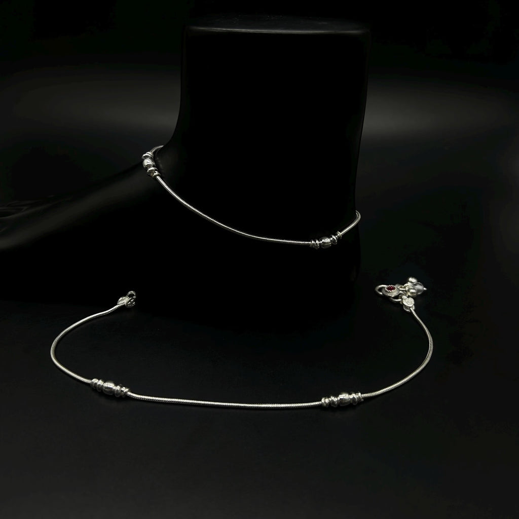 925 Sterling Silver Anklet / Silver Payal / Silver Anklet / Silver Bride Anklet / Silver Payal / Silver Designer Payal
