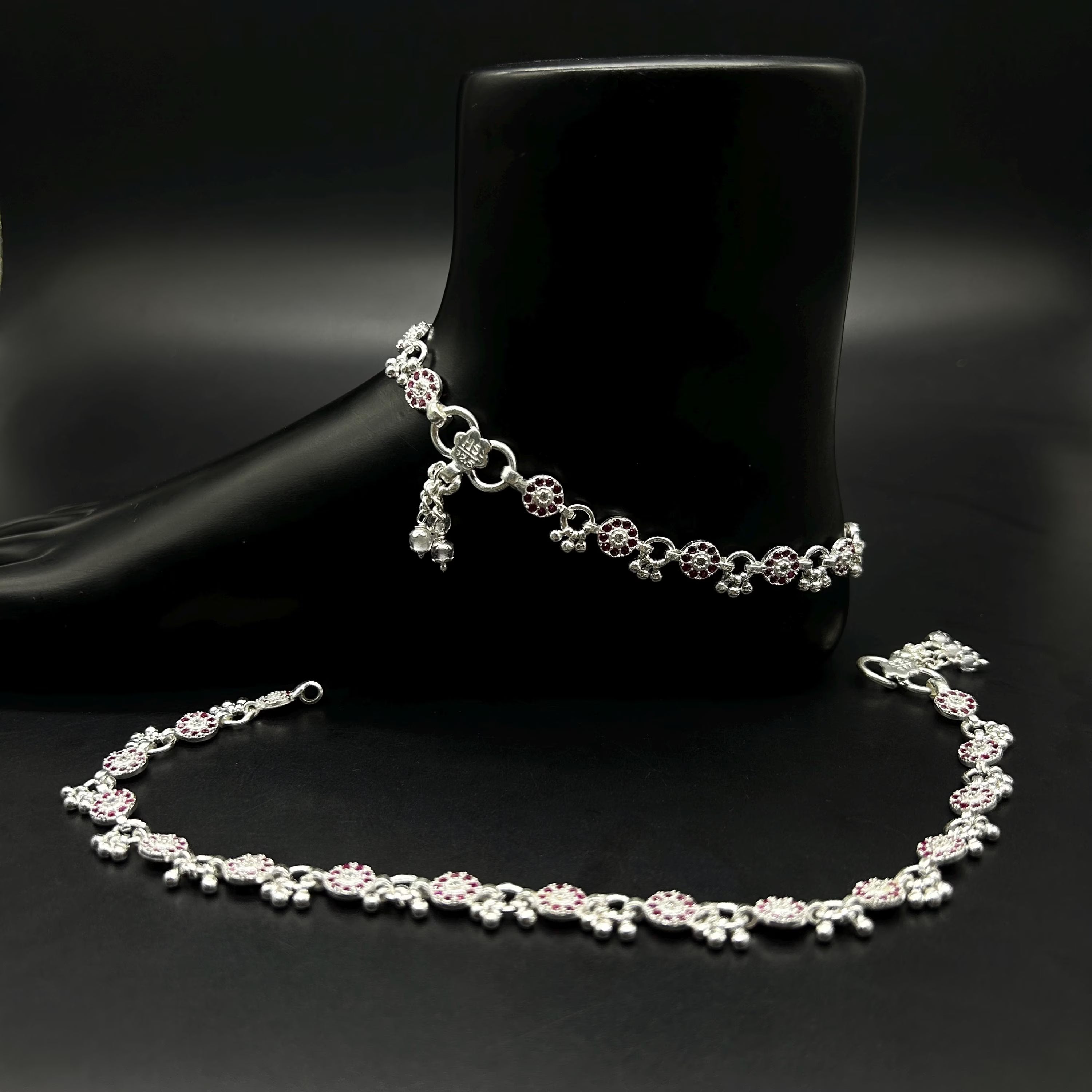925 Sterling Silver Anklet / Silver Payal / Silver Anklet / Silver Bride Anklet / Silver Payal / Silver Designer Payal
