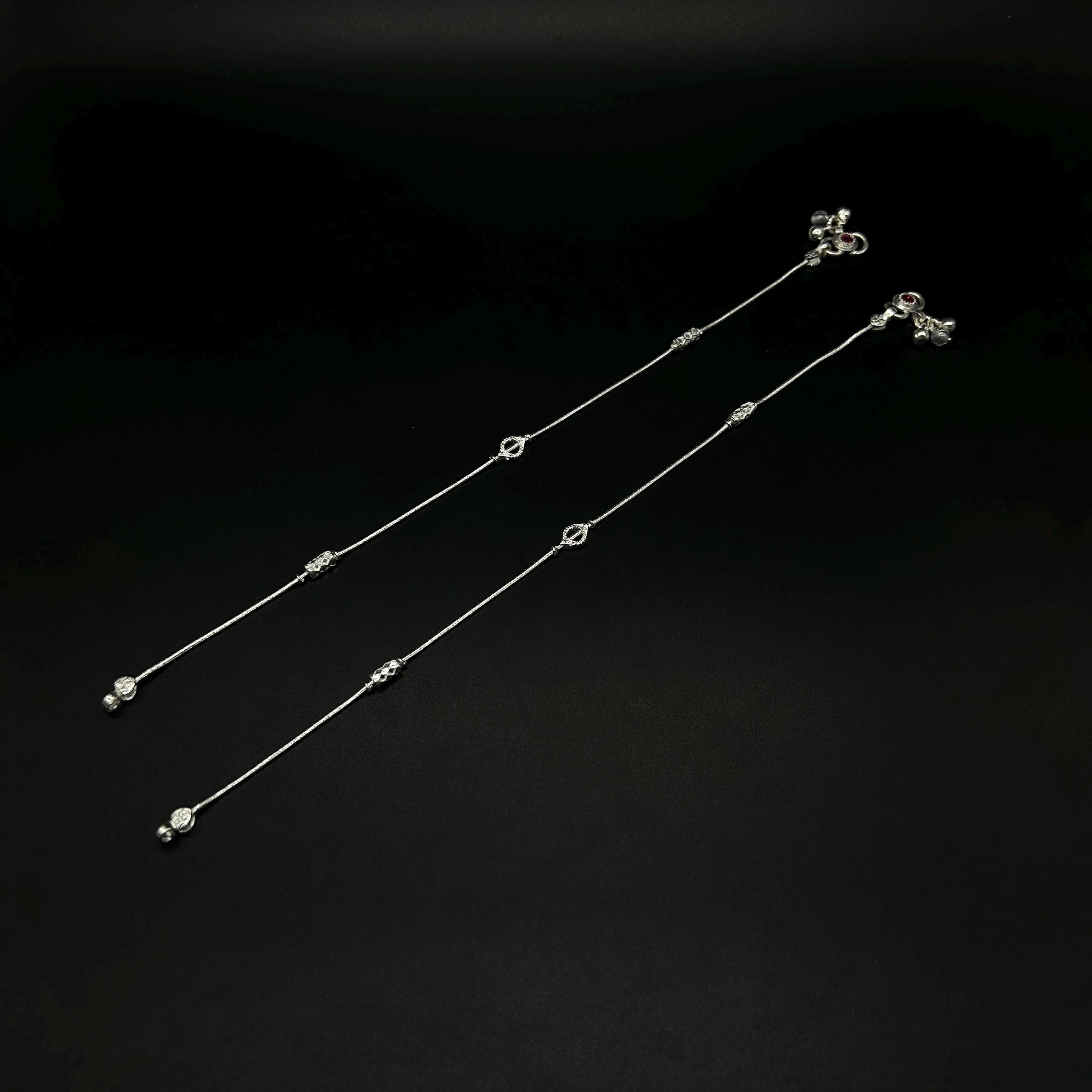 925 Sterling Silver Anklet / Silver Payal / Silver Anklet / Silver Bride Anklet / Silver Payal / Silver Designer Payal