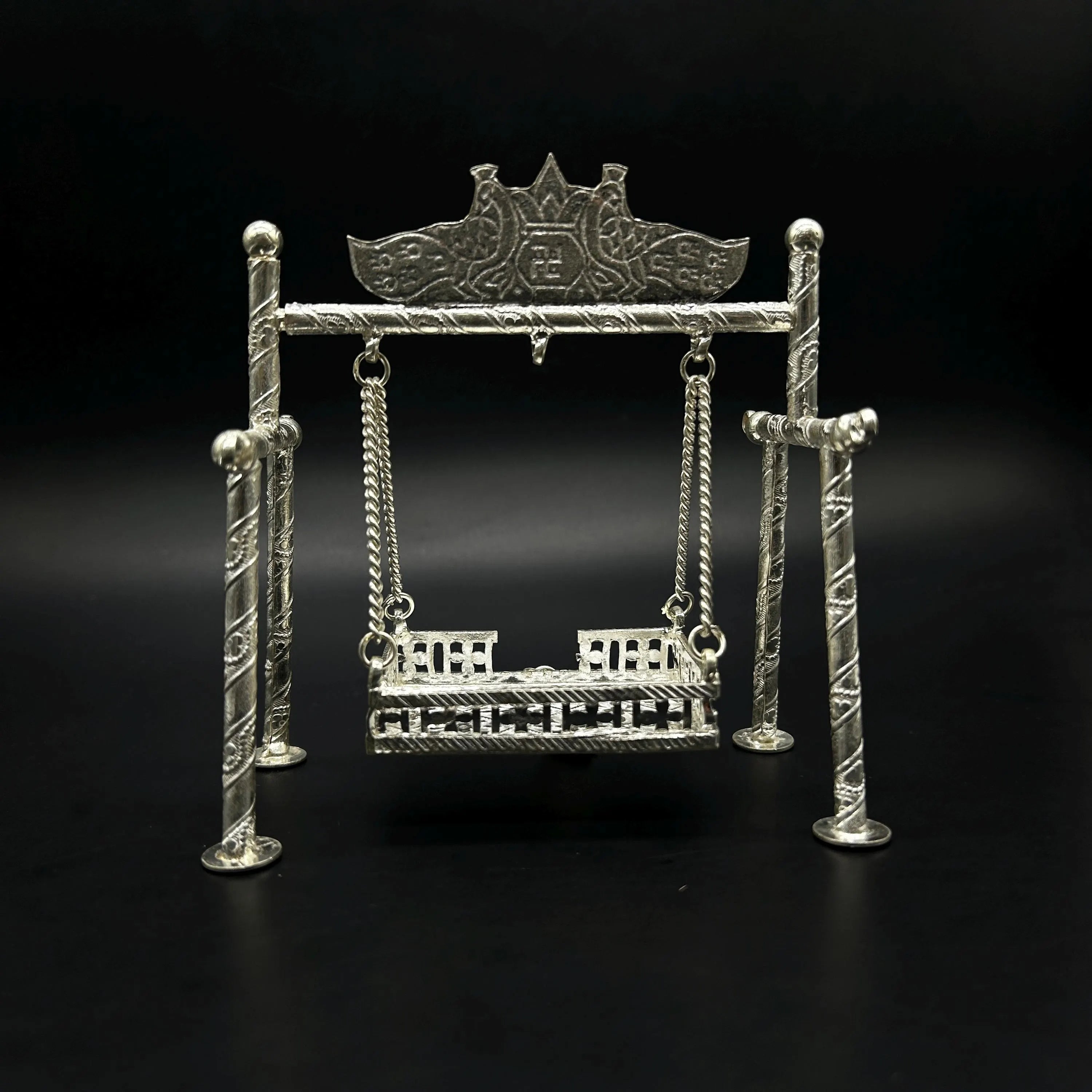 925 Sterling Silver Jhula with laddu gopal ji