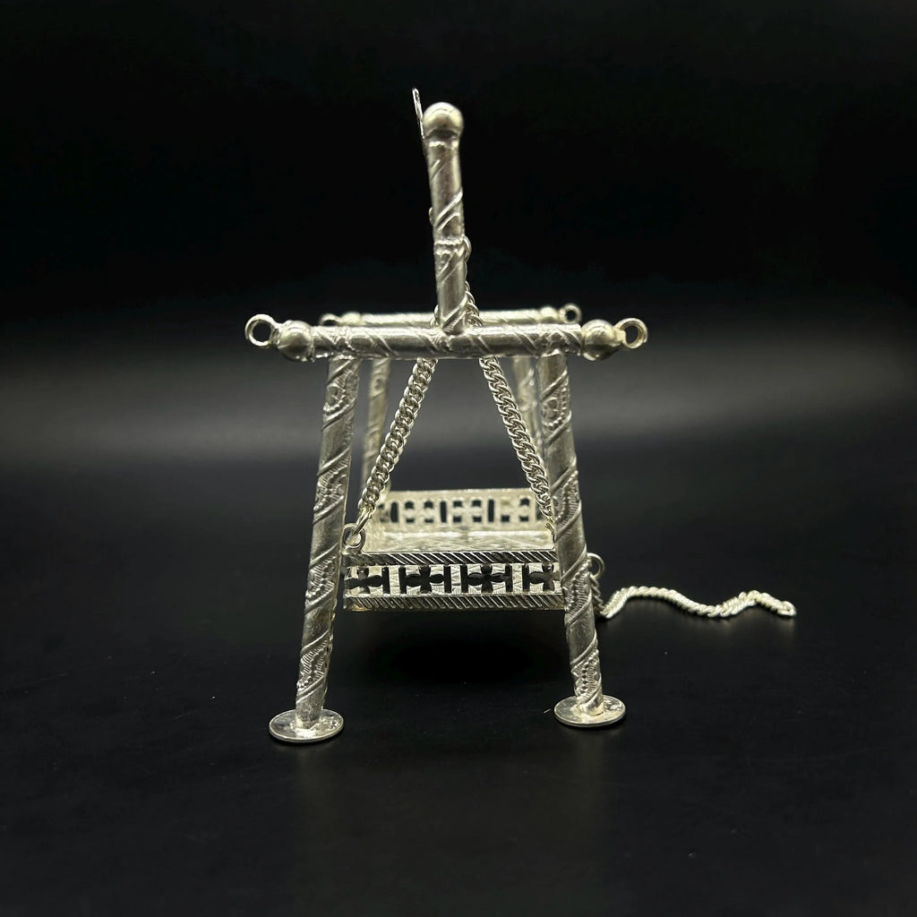 925 Sterling Silver Jhula with laddu gopal ji