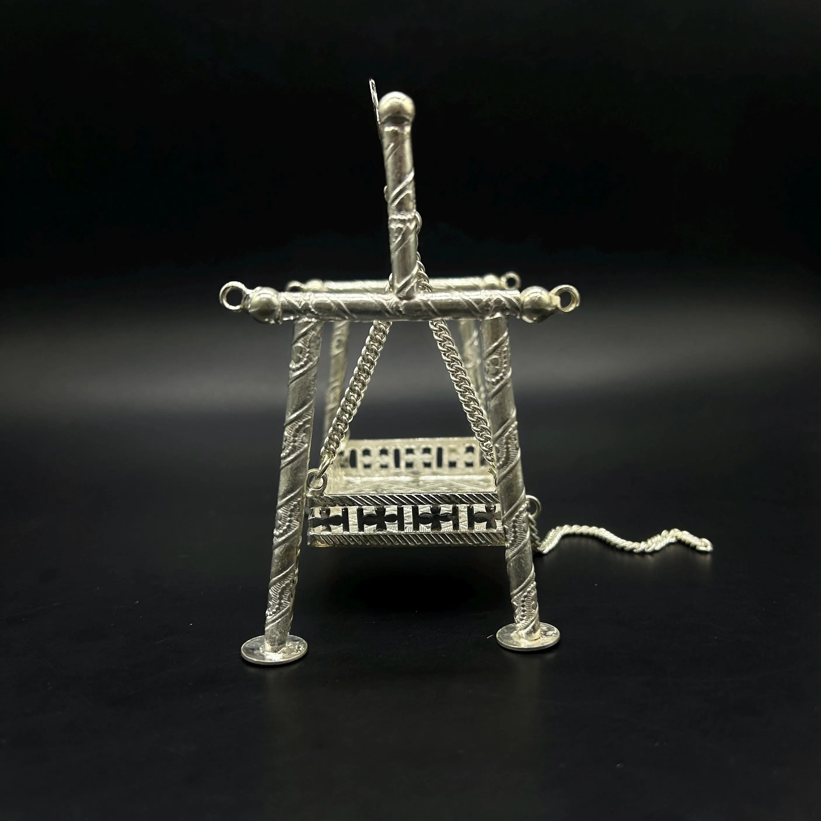 925 Sterling Silver Jhula with laddu gopal ji