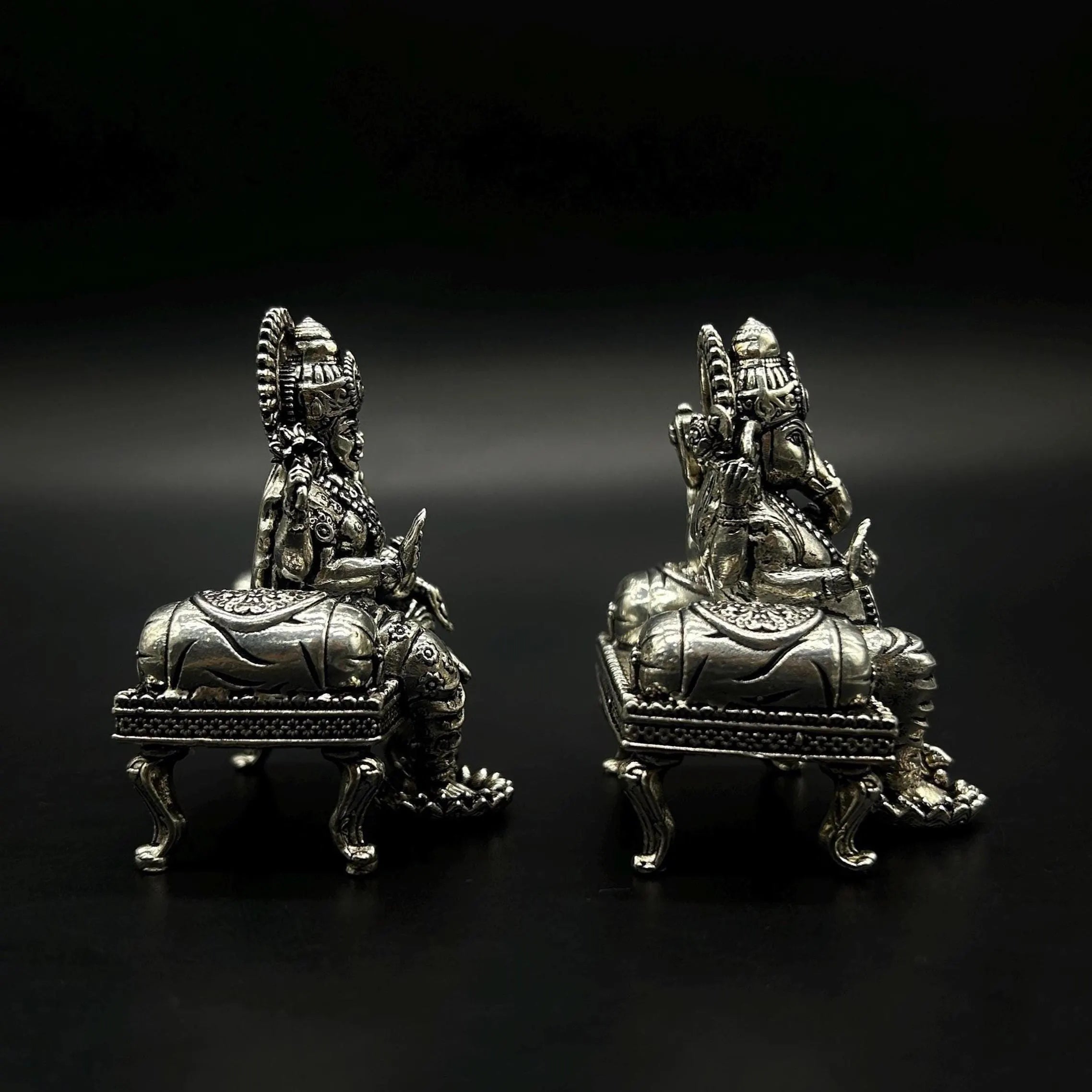 925 Sterling Silver Laxmi Ganesh Idol