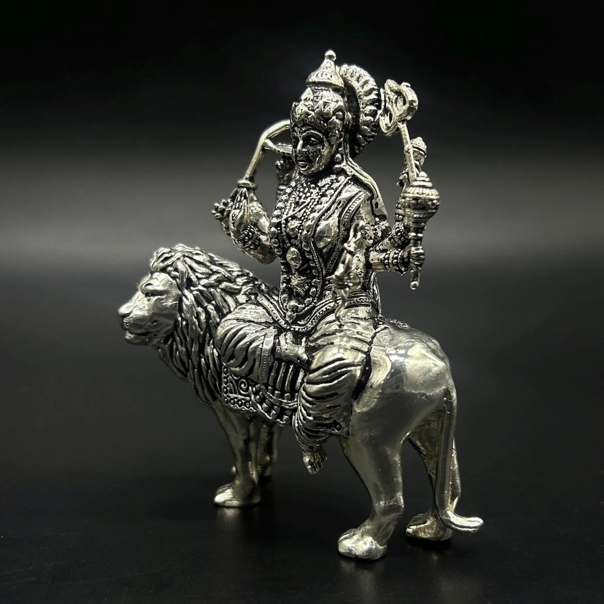 925 Sterling Silver Durga Maa Idol