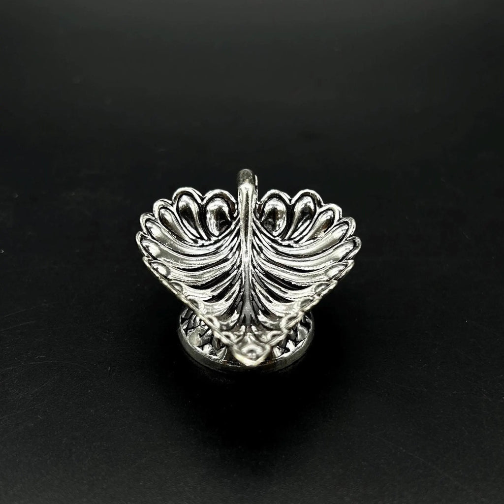 925 Sterling Silver Leaf Diya