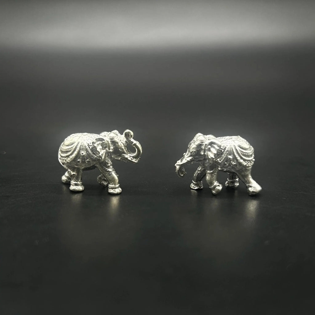 925 Sterling Silver Elephant Idol / Silver Elephant Statue