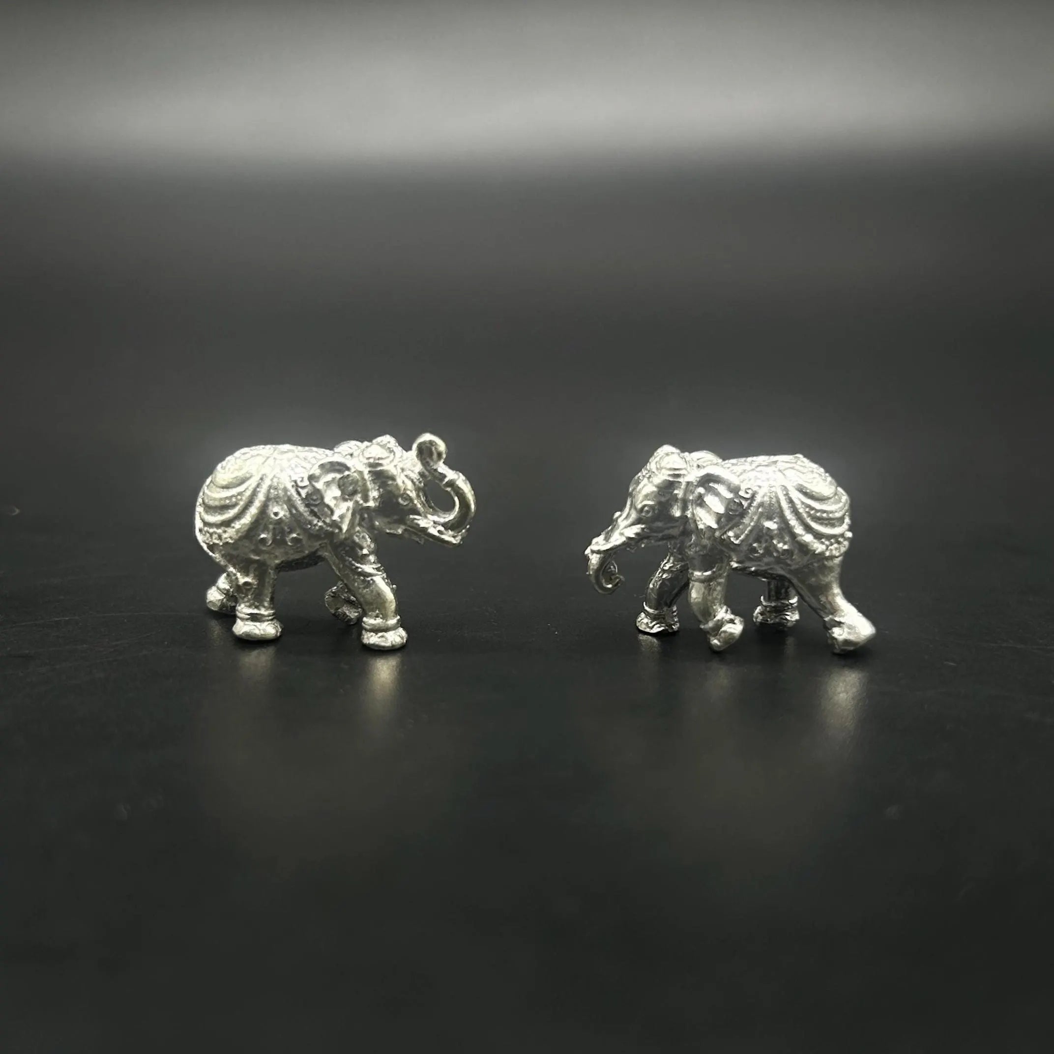 925 Sterling Silver Elephant Idol / Silver Elephant Statue