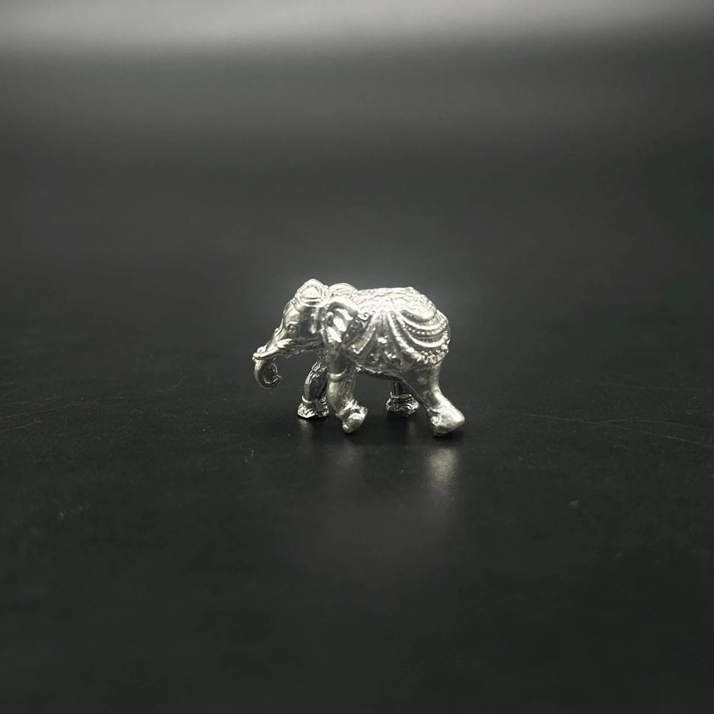925 Sterling Silver Elephant Idol / Silver Elephant Statue