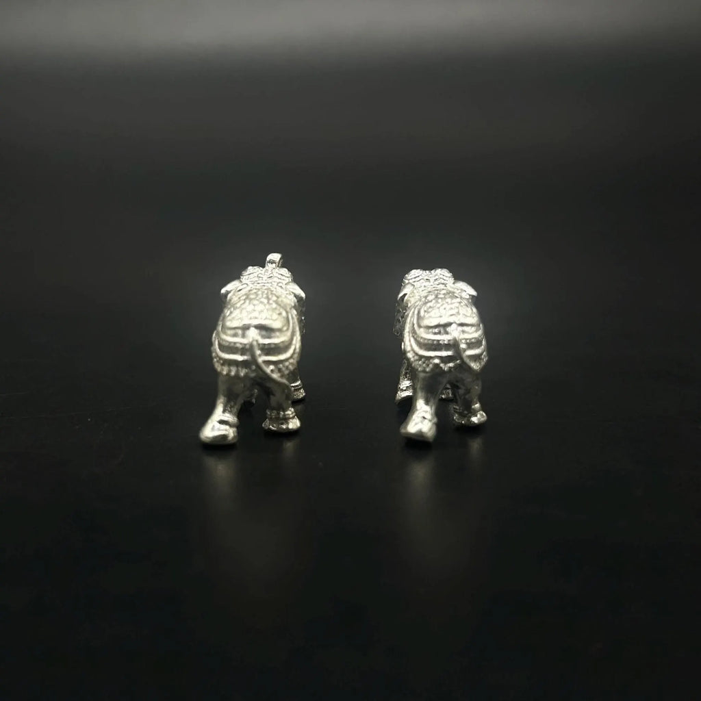 925 Sterling Silver Elephant Idol / Silver Elephant Statue
