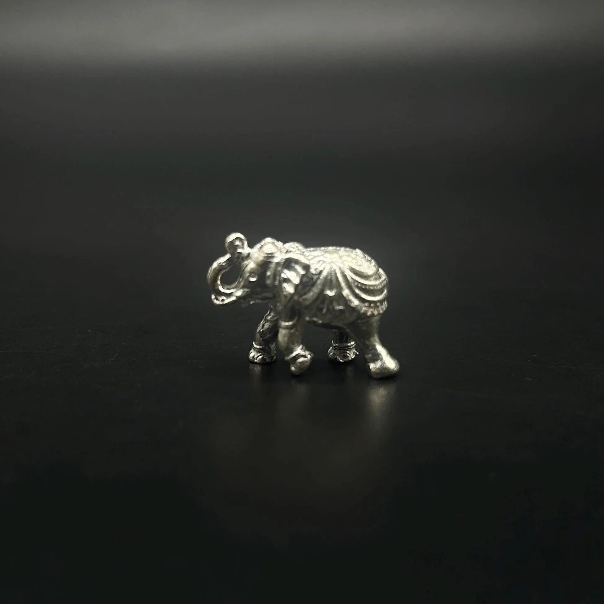 925 Sterling Silver Elephant Idol / Silver Elephant Statue