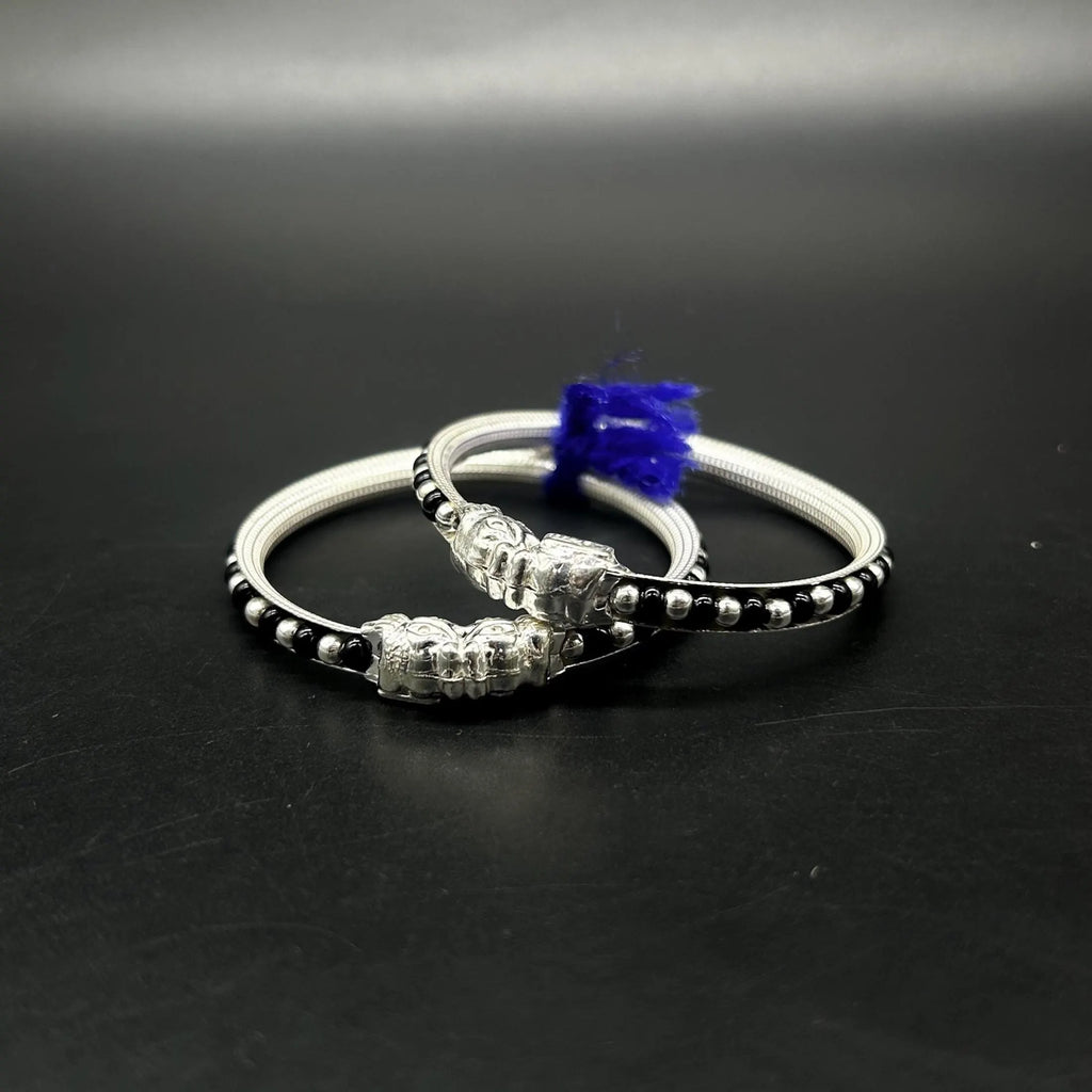Pure Silver Baby Nazariya Kada Bangle for Baby Boy and Baby Girls
