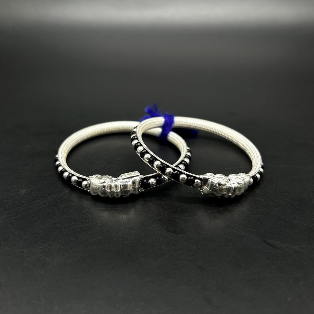 Pure Silver Baby Nazariya Kada Bangle for Baby Boy and Baby Girls
