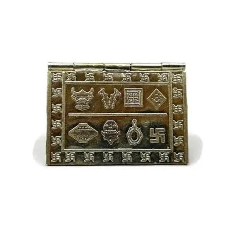 925 sterling silver handmade Divine Navkar Mantra jain mantra, shree sthapna ji namaskar mahamantra 4 page book.