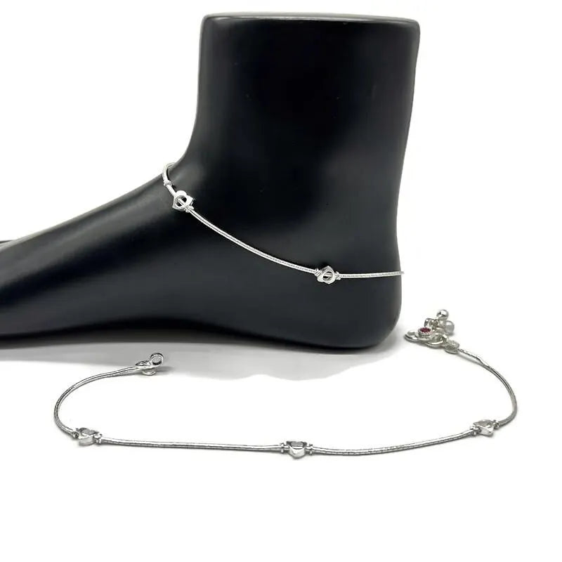 925 Sterling Silver Anklet / Silver Payal / Silver Anklet / Silver Bride Anklet / Silver Payal / Silver Designer Payal