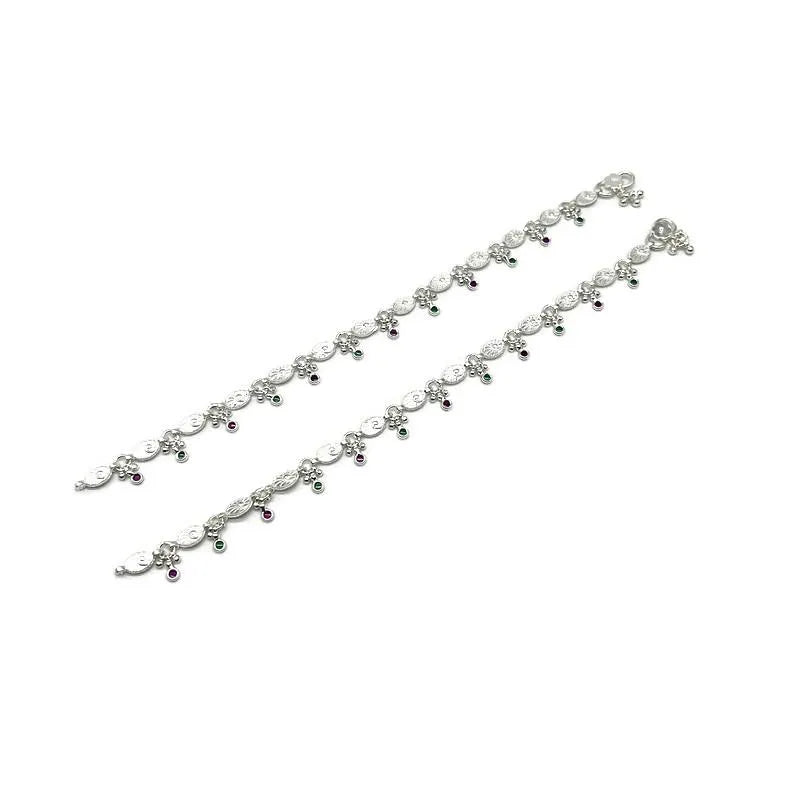 925 Sterling Silver Anklet / Silver Payal / Silver Anklet / Silver Bride Anklet / Silver Payal / Silver Designer Payal