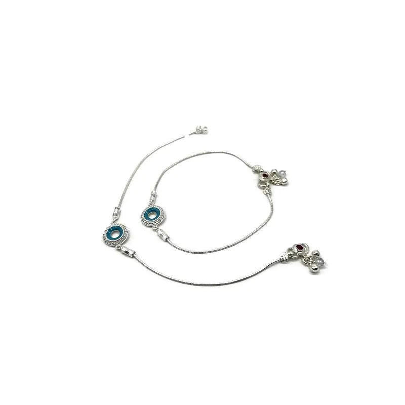 925 Sterling Silver Anklet / Silver Payal / Silver Anklet / Silver Bride Anklet / Silver Payal / Silver Designer Payal