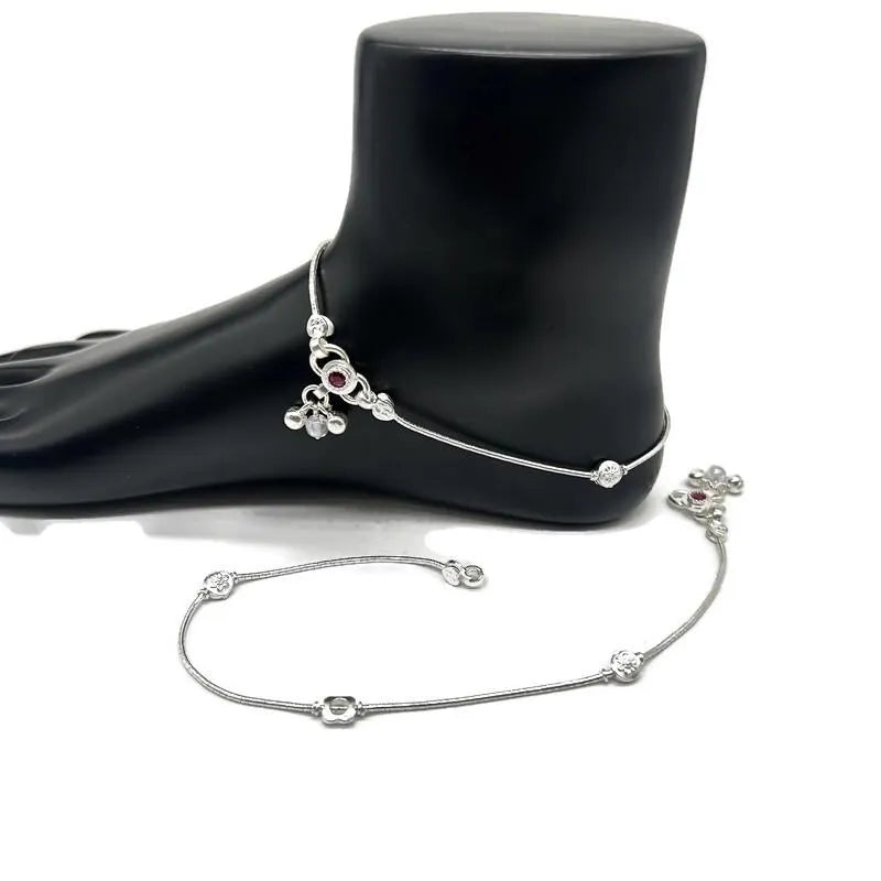 925 Sterling Silver Anklet / Silver Payal / Silver Anklet / Silver Bride Anklet / Silver Payal / Silver Designer Payal