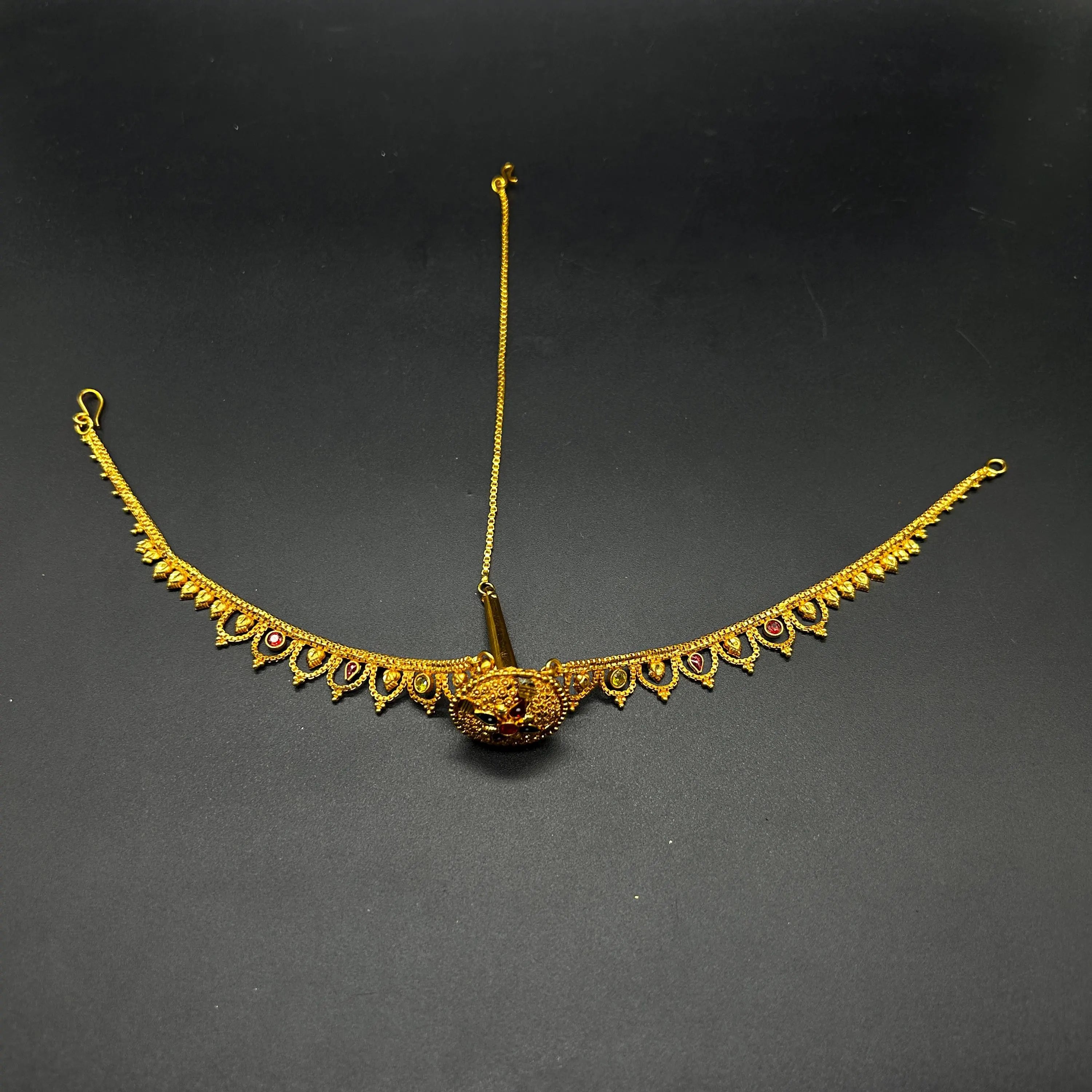 Indian Traditional Rajasthani Rakhdi /Borla/ Maangtika/ Hair Jewelry / Head Jewelry/ Bridal jewelry / Ethnic Gift/ Rakhdi / Borla