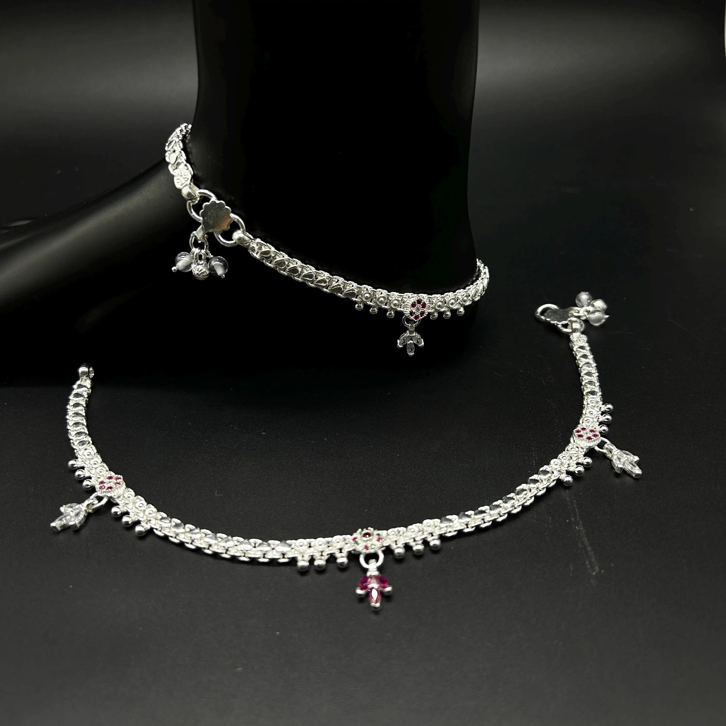 925 Sterling Silver Anklet / Silver Payal / Silver Anklet / Silver Bride Anklet / Silver Payal / Silver Designer Payal