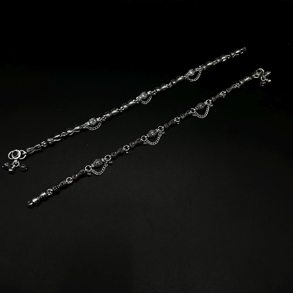 925 Sterling Silver Anklet / Silver Payal / Silver Anklet / Silver Bride Anklet / Silver Payal / Silver Designer Payal