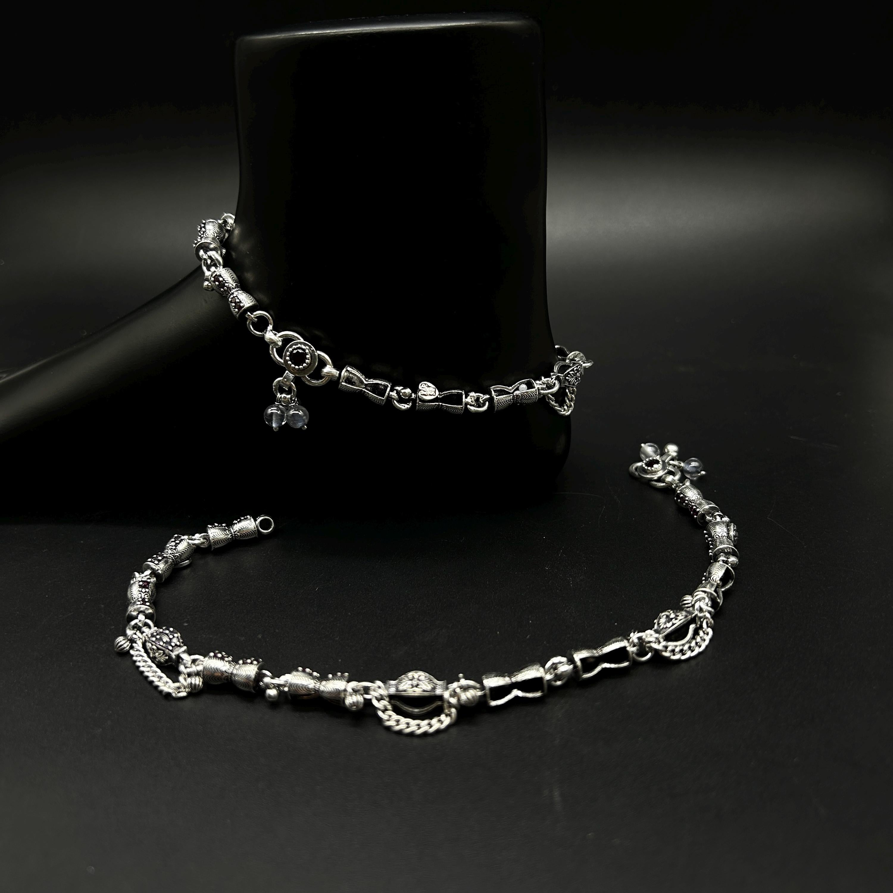 925 Sterling Silver Anklet / Silver Payal / Silver Anklet / Silver Bride Anklet / Silver Payal / Silver Designer Payal