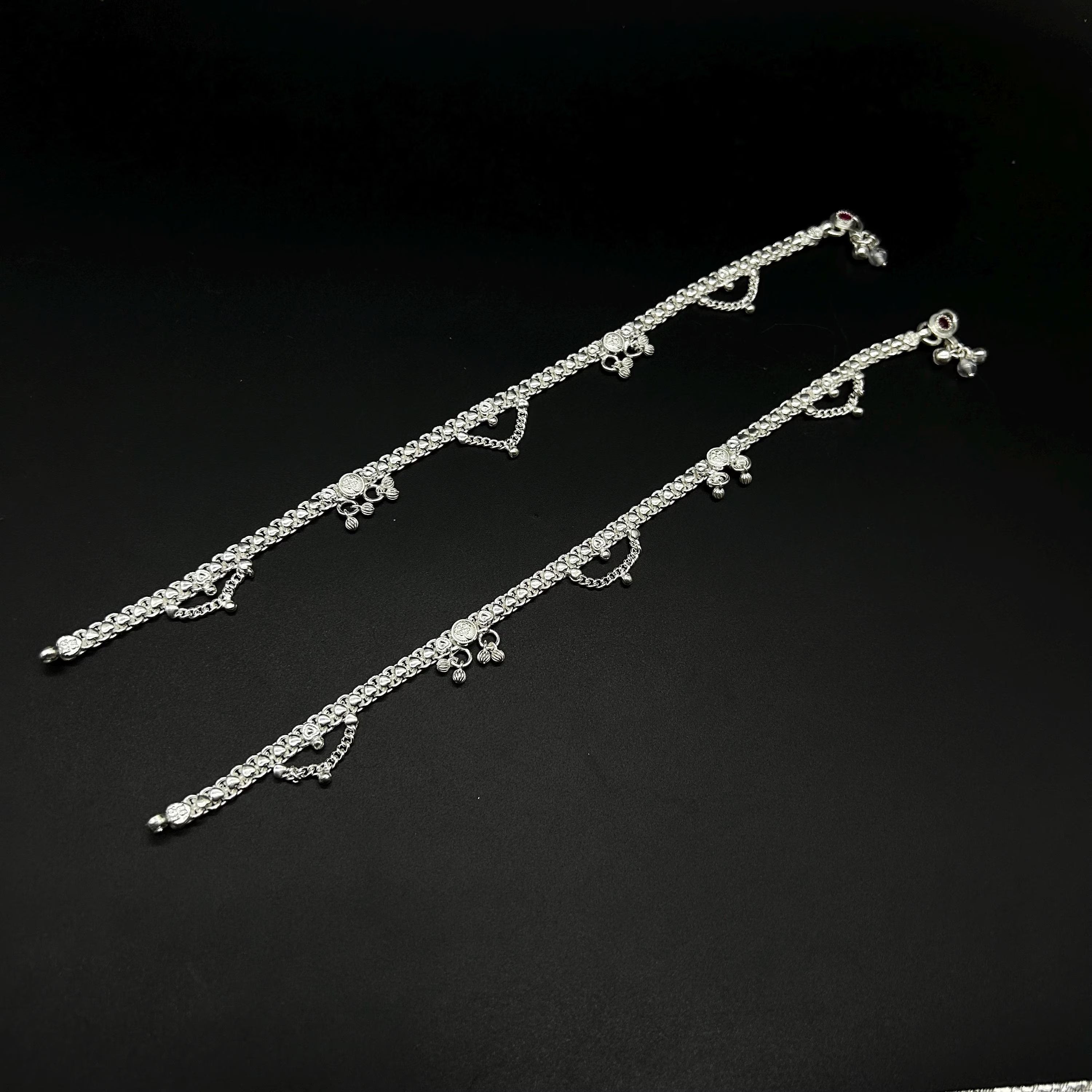 925 Sterling Silver Anklet / Silver Payal / Silver Anklet / Silver Bride Anklet / Silver Payal / Silver Designer Payal
