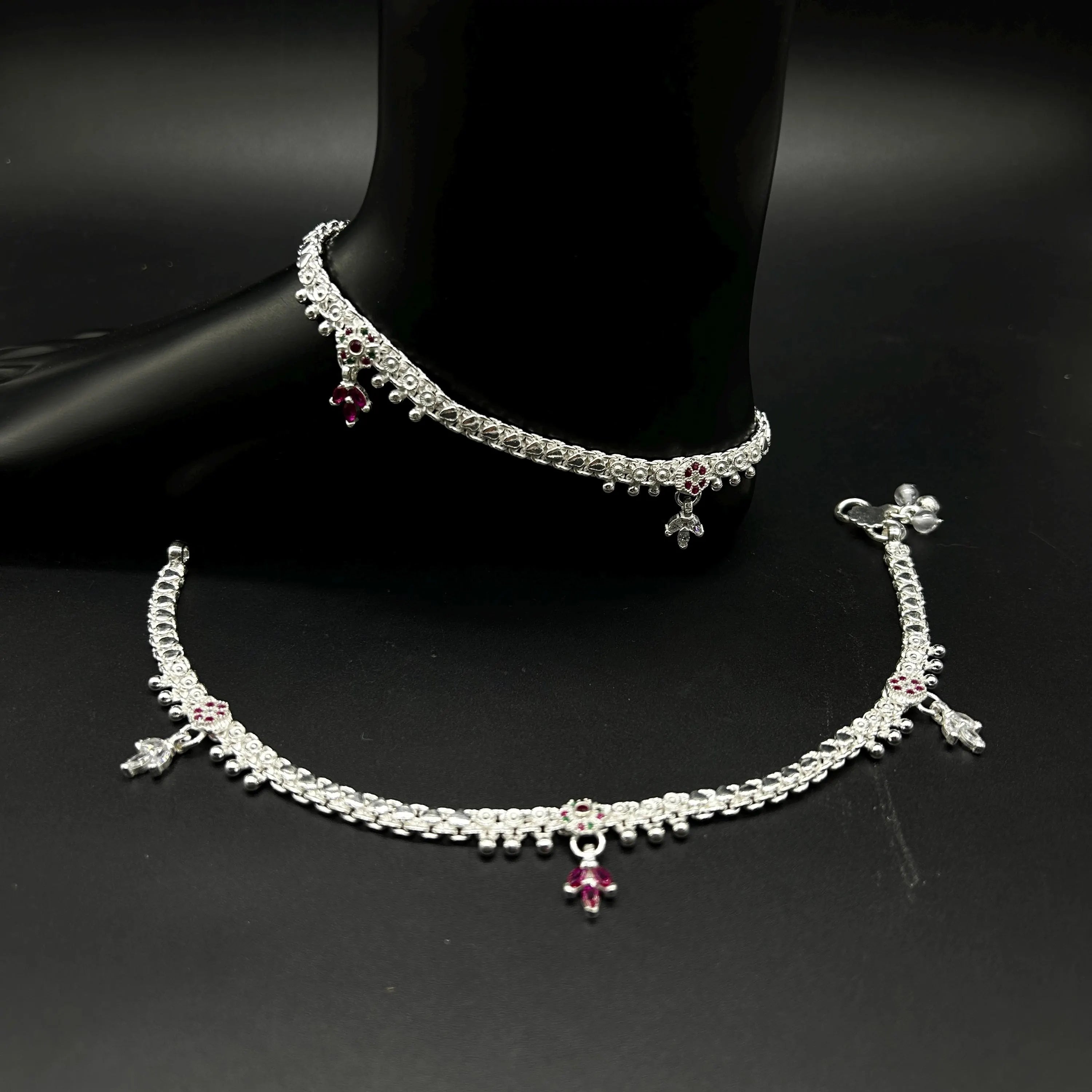 925 Sterling Silver Anklet / Silver Payal / Silver Anklet / Silver Bride Anklet / Silver Payal / Silver Designer Payal