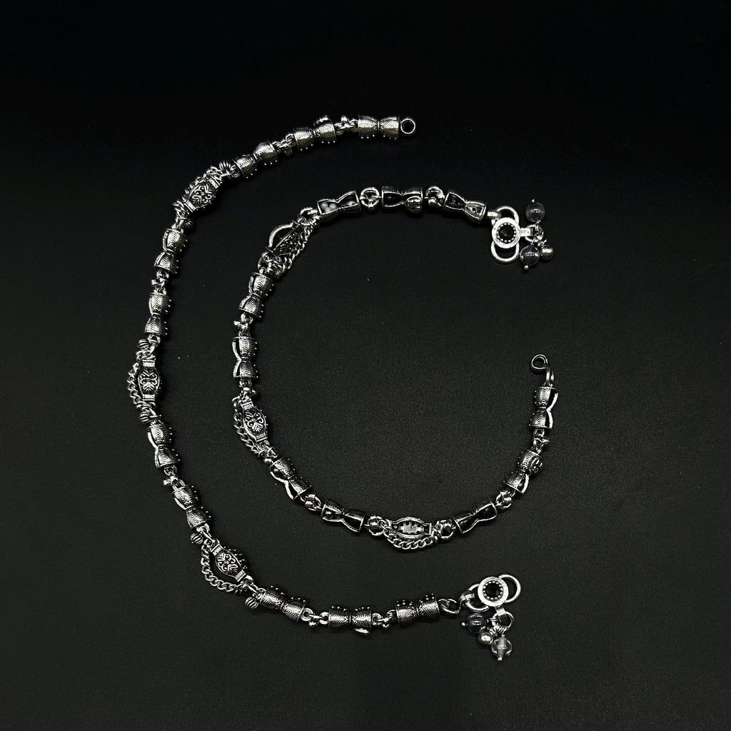 925 Sterling Silver Anklet / Silver Payal / Silver Anklet / Silver Bride Anklet / Silver Payal / Silver Designer Payal