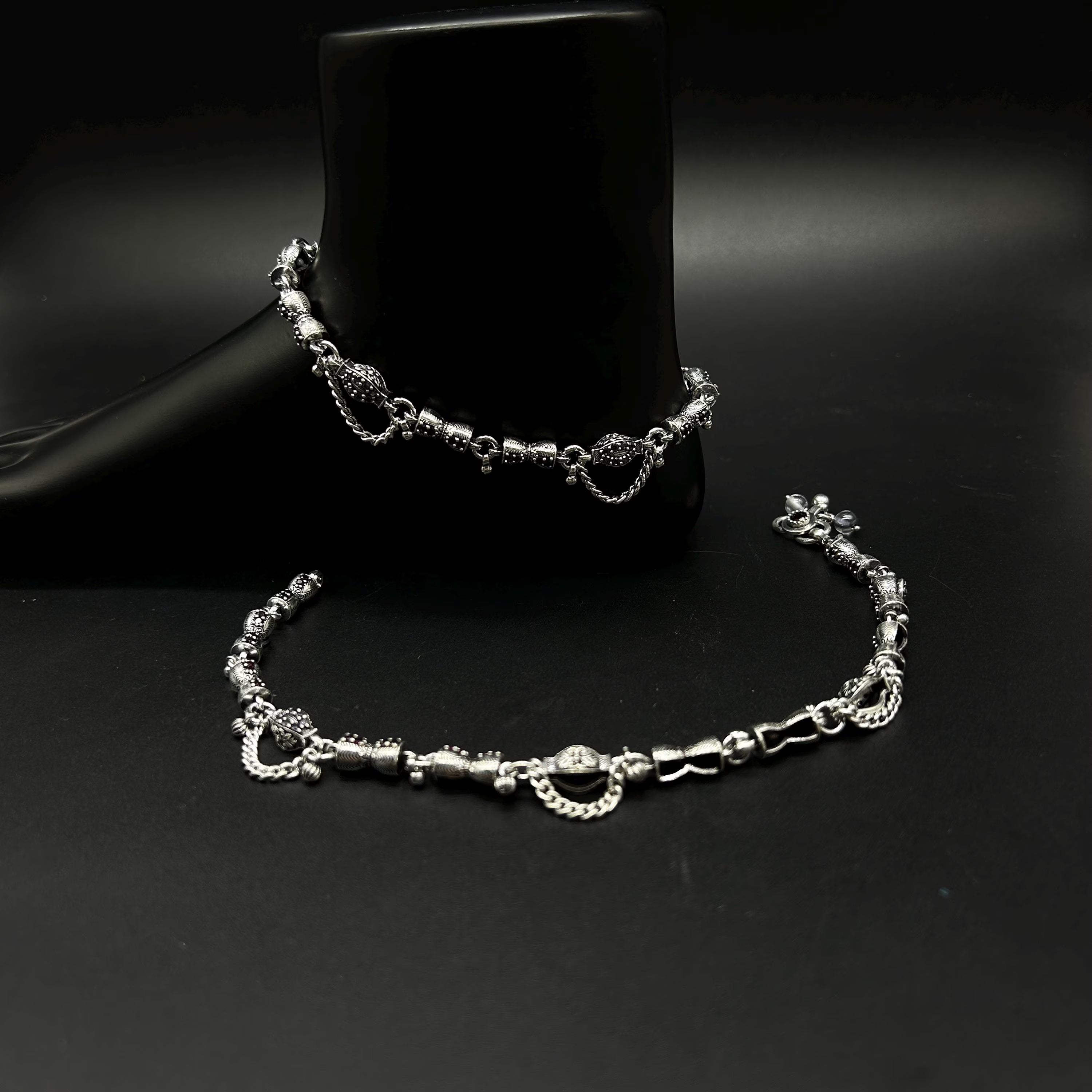 925 Sterling Silver Anklet / Silver Payal / Silver Anklet / Silver Bride Anklet / Silver Payal / Silver Designer Payal
