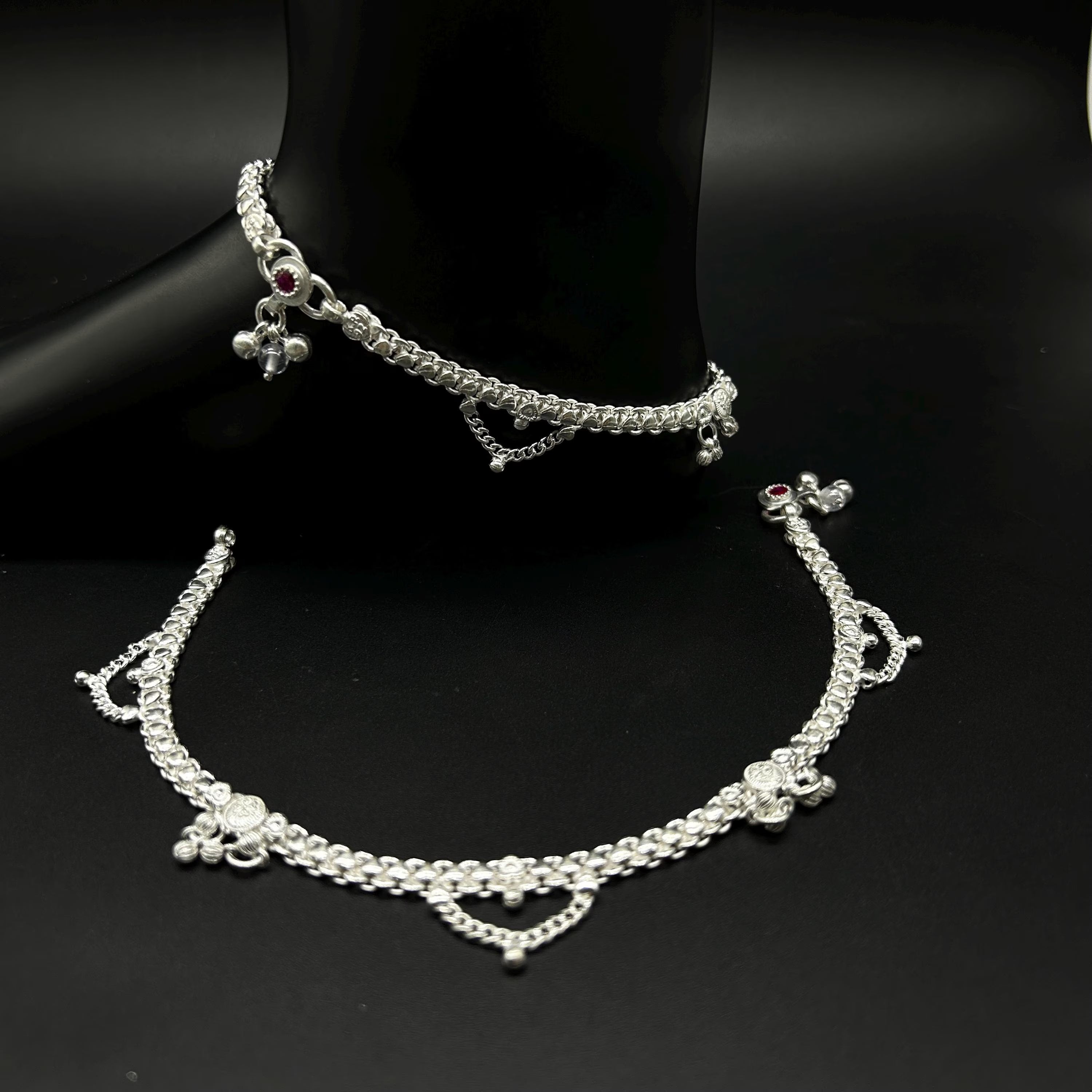 925 Sterling Silver Anklet / Silver Payal / Silver Anklet / Silver Bride Anklet / Silver Payal / Silver Designer Payal