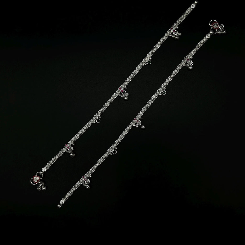 925 Sterling Silver Anklet / Silver Payal / Silver Anklet / Silver Bride Anklet / Silver Payal / Silver Designer Payal