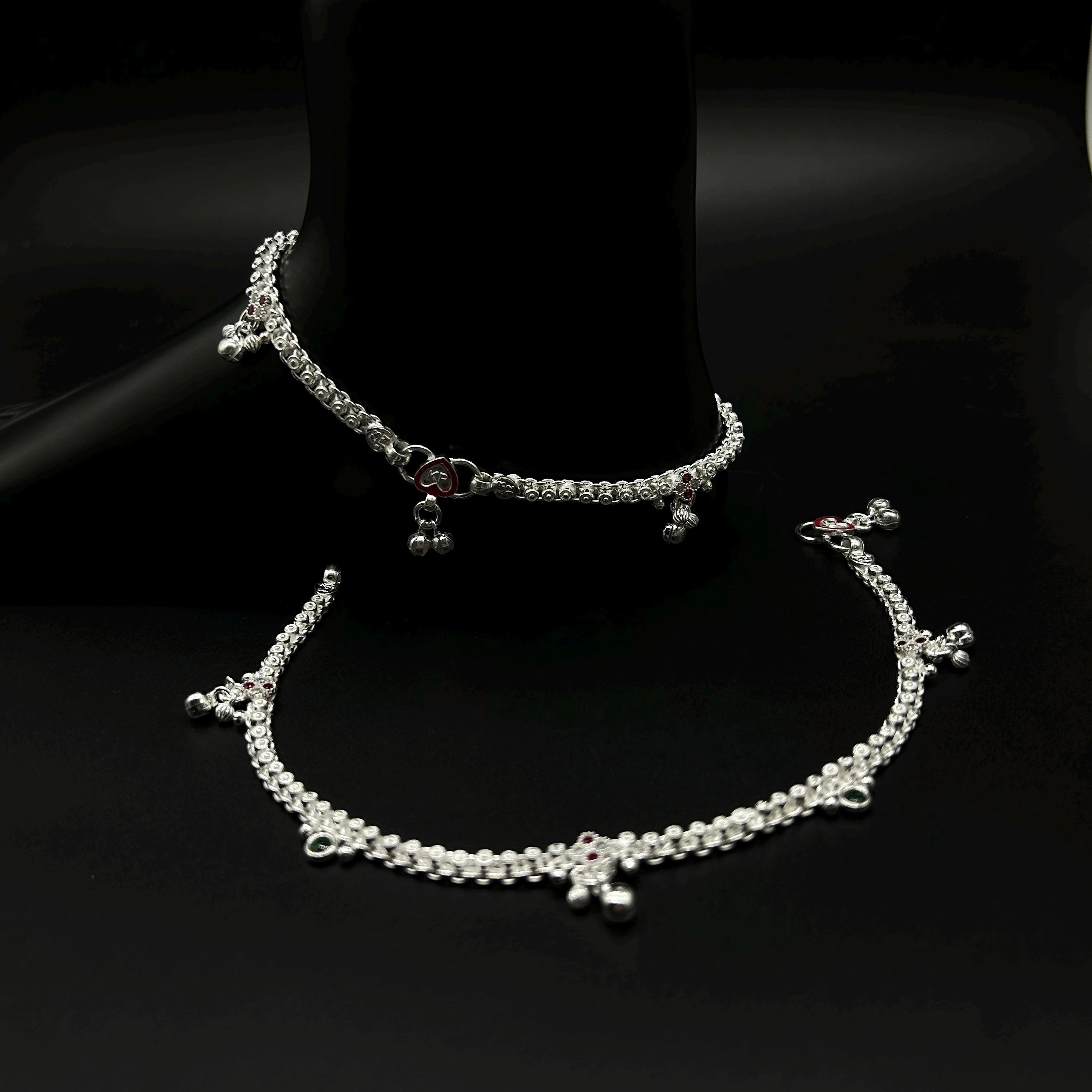 925 Sterling Silver Anklet / Silver Payal / Silver Anklet / Silver Bride Anklet / Silver Payal / Silver Designer Payal