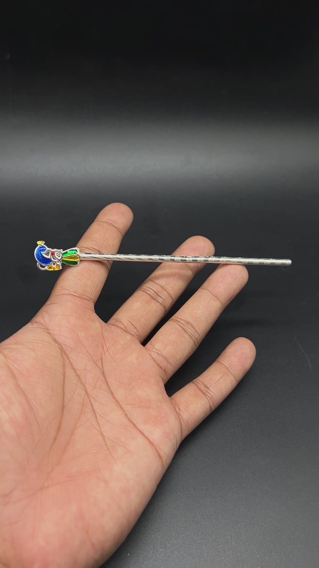 925 Sterling Silver Flute/bansuri for Lord Krishna/laddu Gopal ji and Gifting Purpose Flute